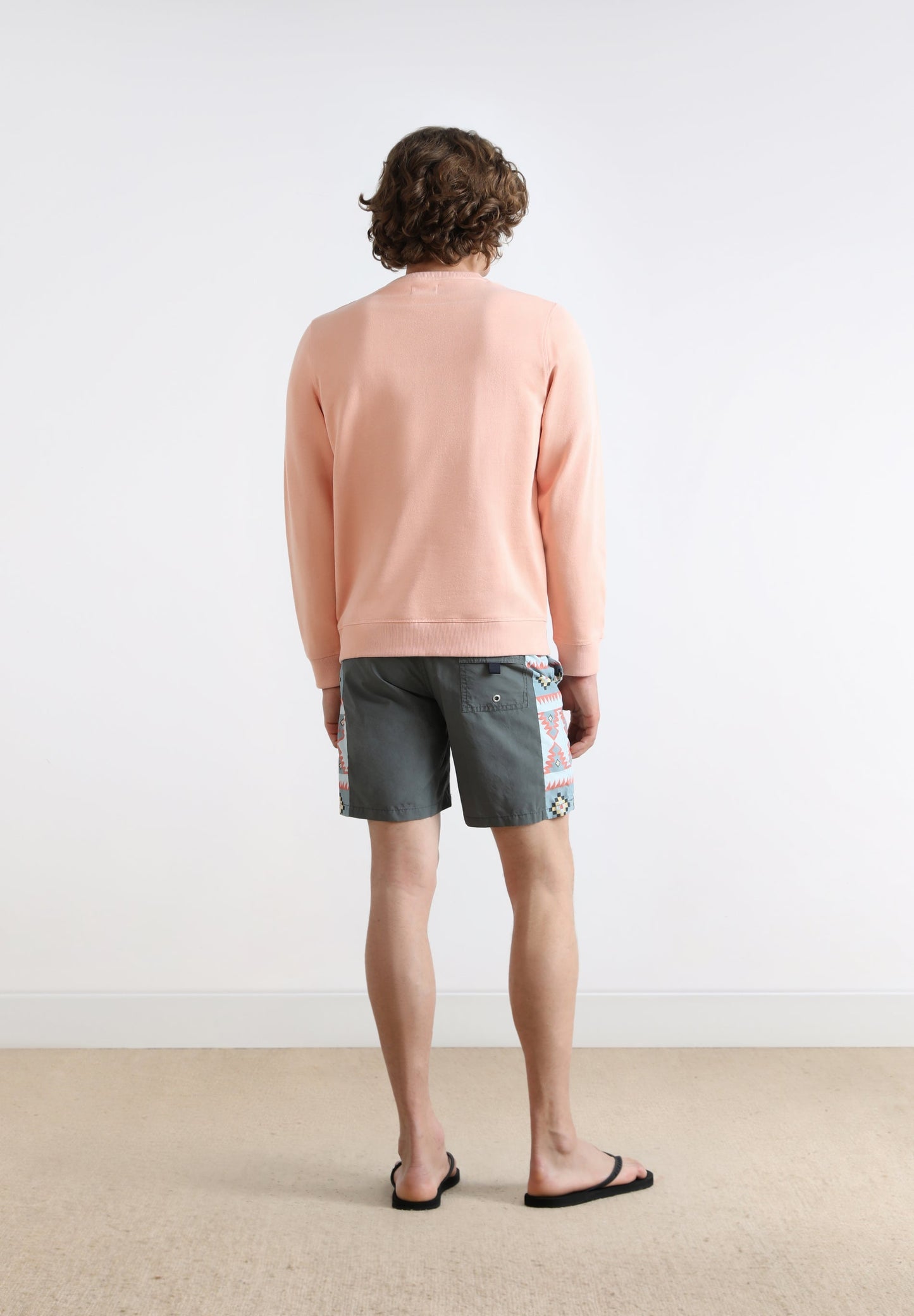 PANTALONETA DE BAÑO PRINT ÉTNICO LATERAL