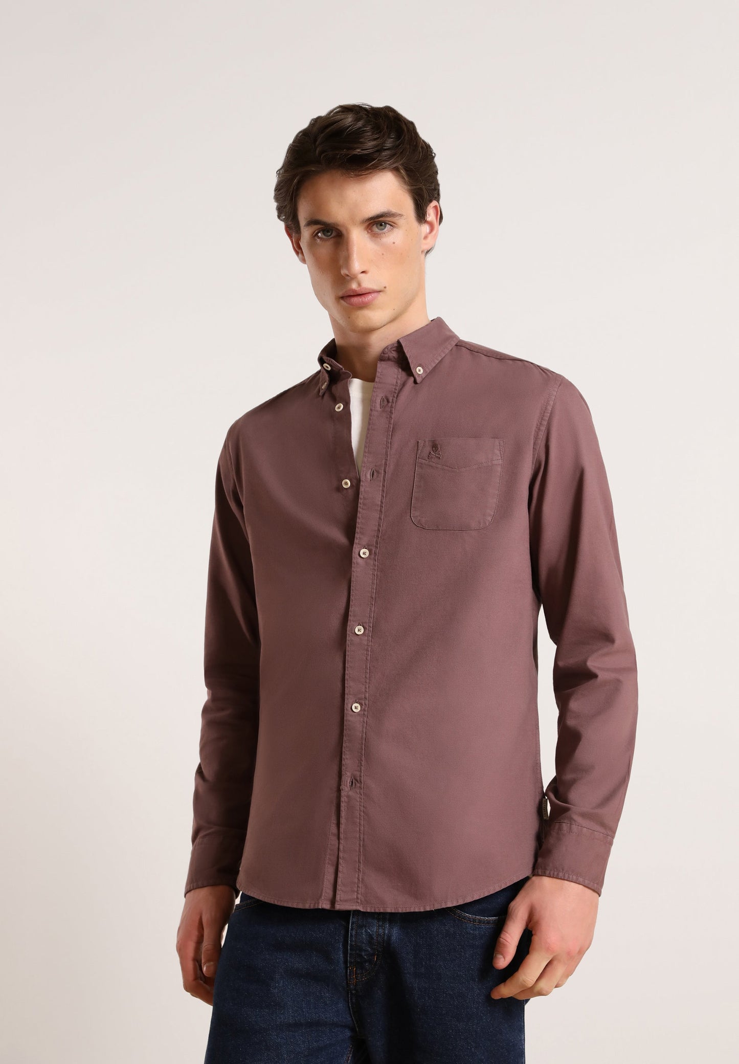 CAMISA CALAVERA CUELLO BOTONES