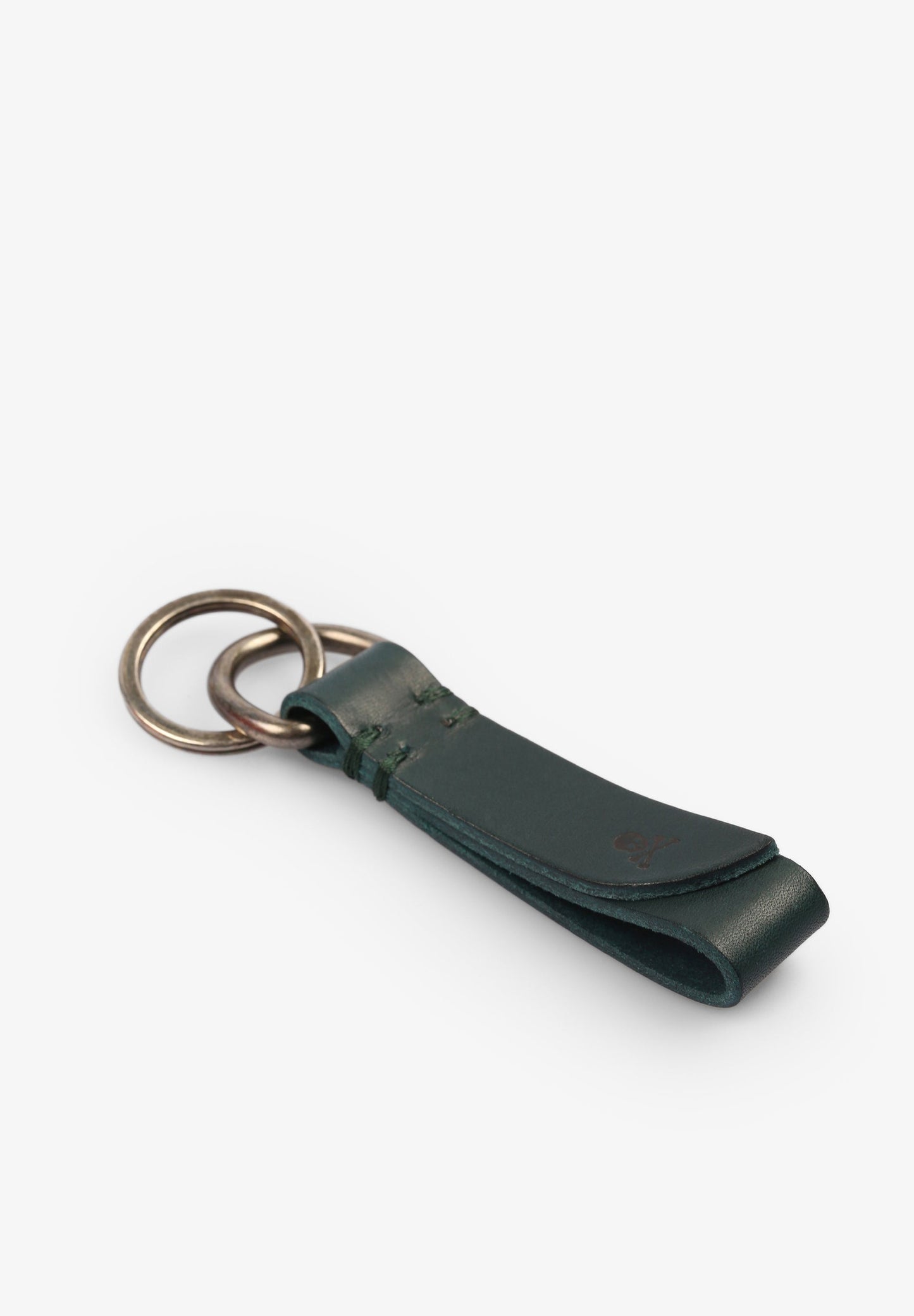 LLAVERO PIEL DOBLE HEBILLA