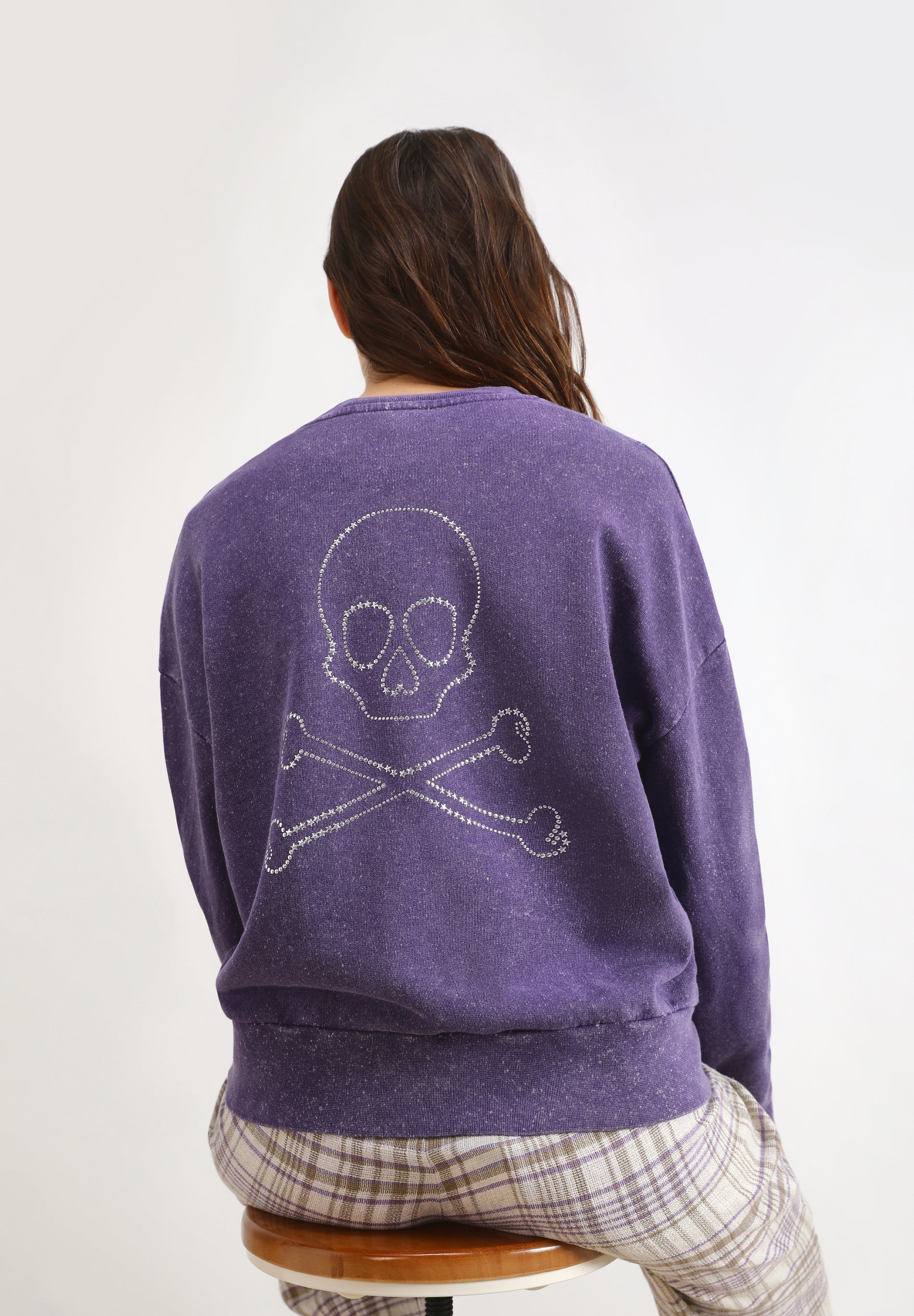 BUZO LAVADA CALAVERA GLITTER