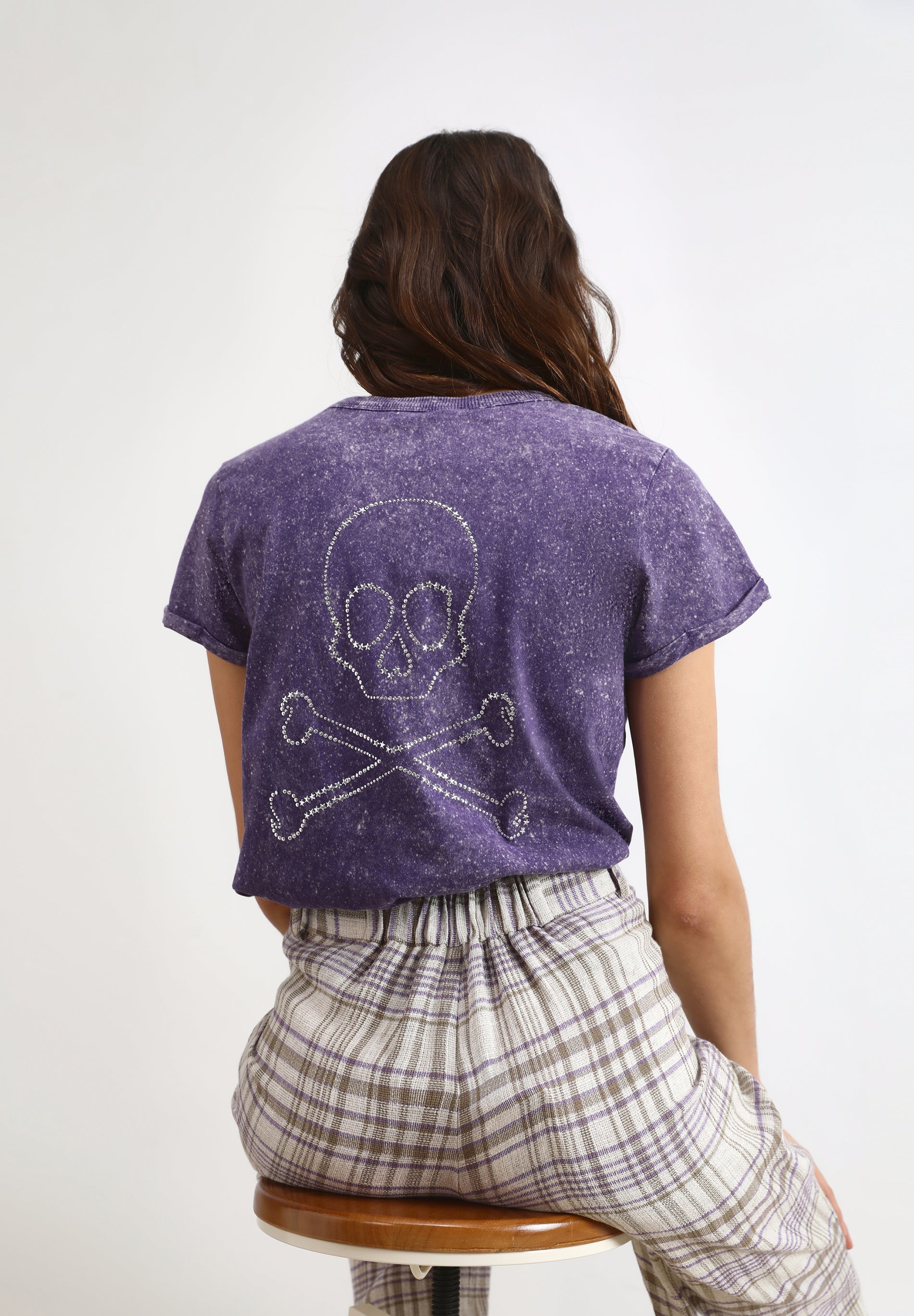 CAMISETA CALAVERA TRASERA GLITTER