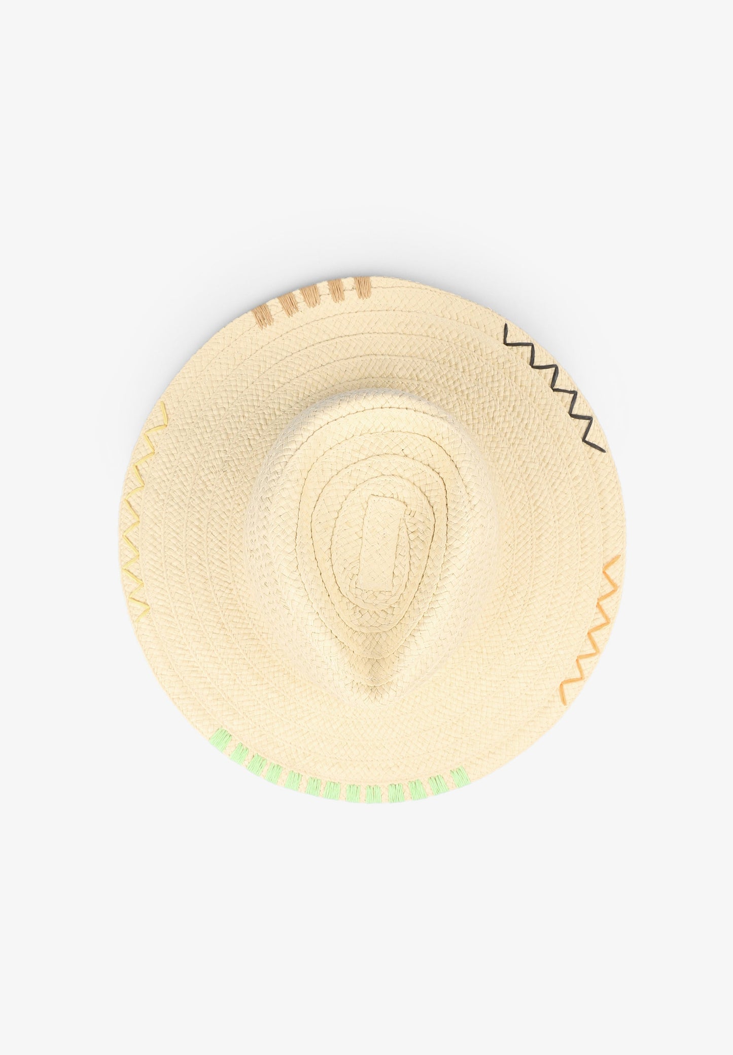 SOMBRERO TRENZADO BORDADOS