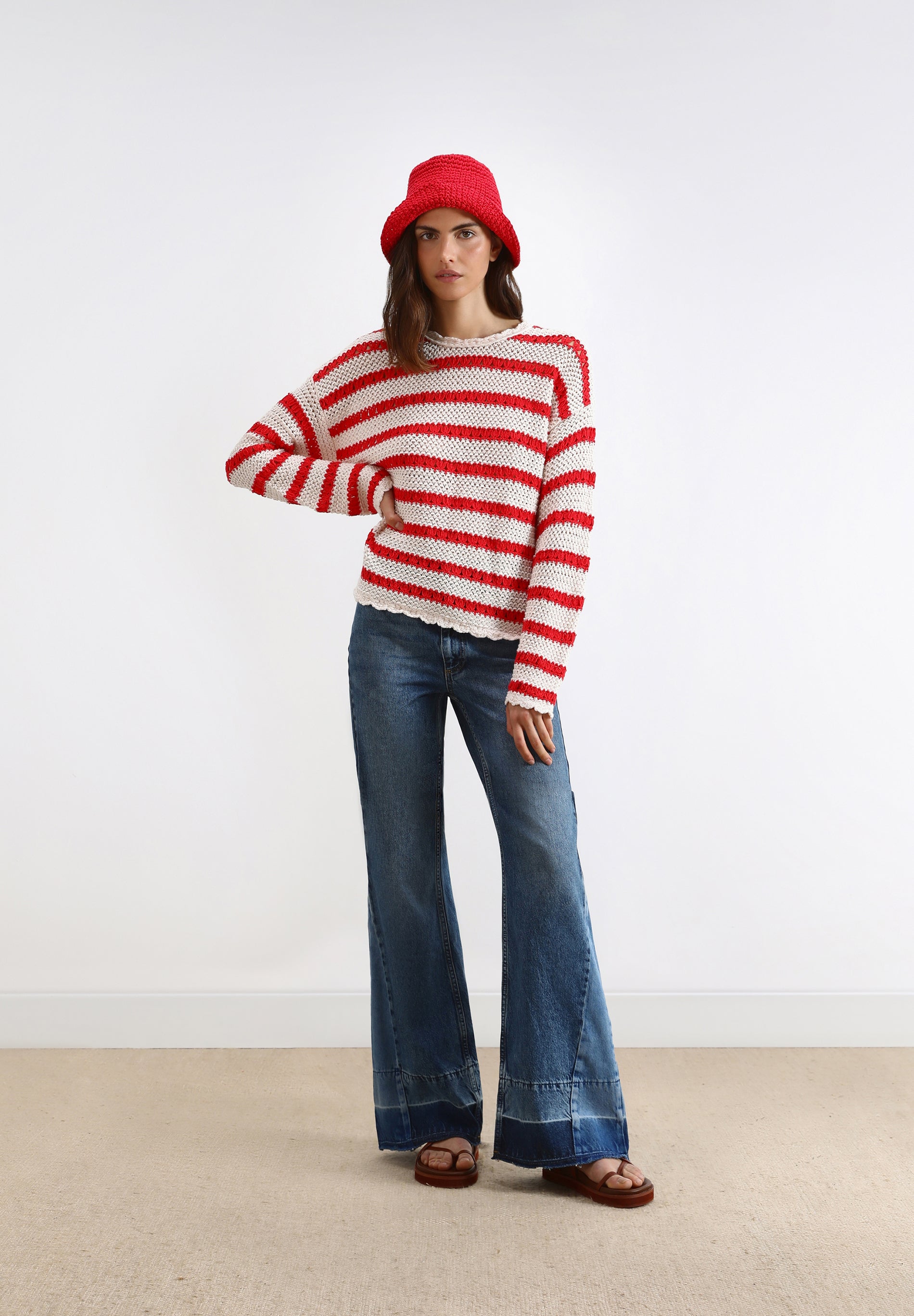 SACO CROCHET RAYAS
