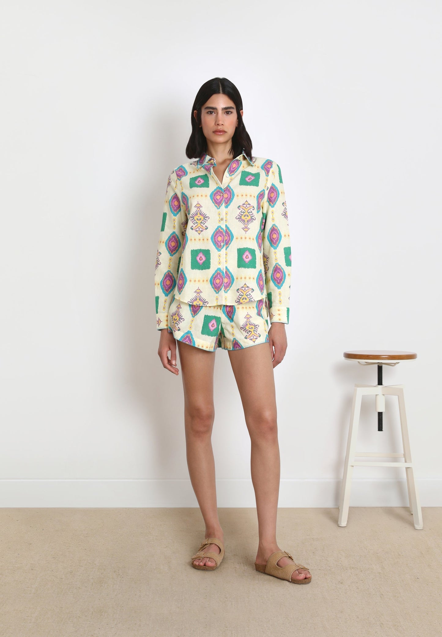 CAMISA PRINT IKAT
