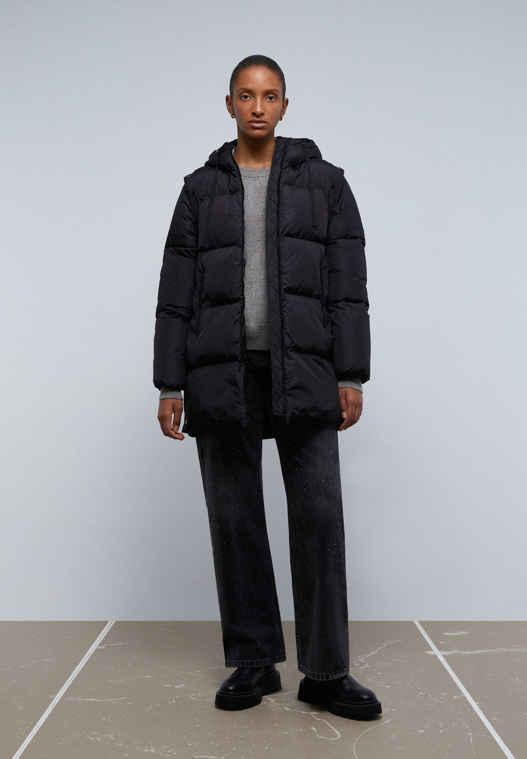 Parka Larga Chaqueta Scalpers Hombre PARKA LARGA MANGAS