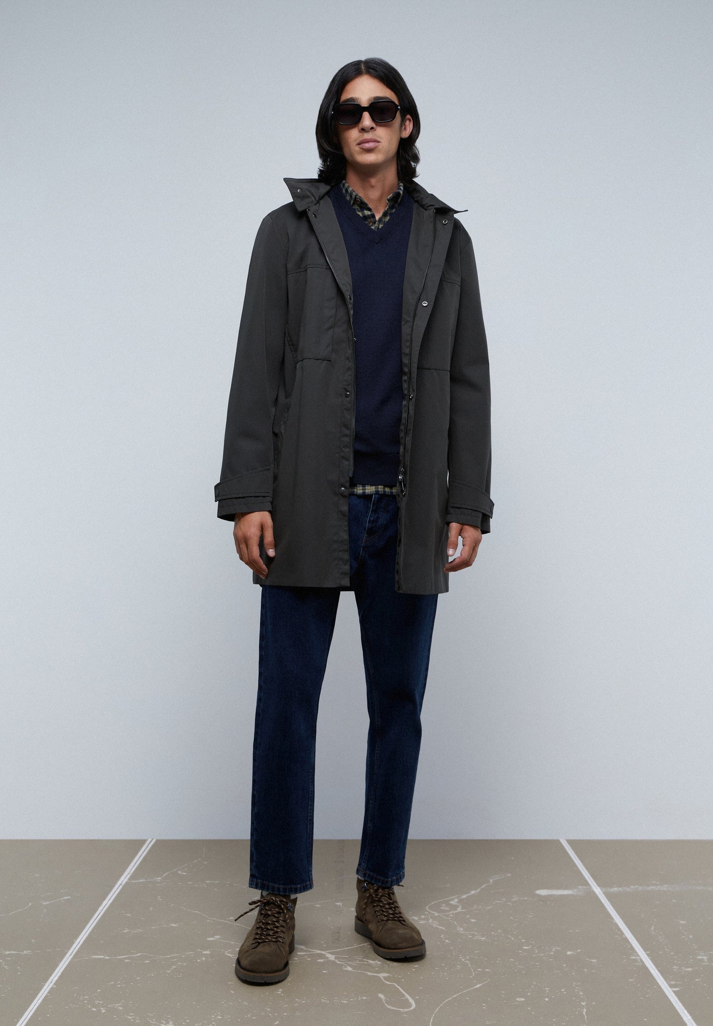 PARKA LARGA ALGODÓN