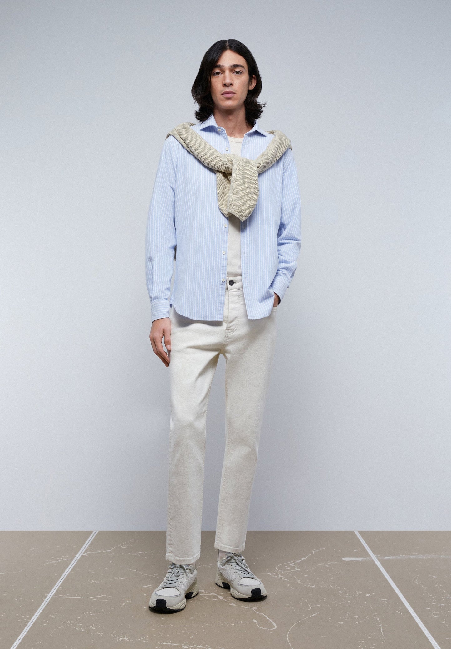 CAMISA OXFORD CALAVERA CONTRASTE