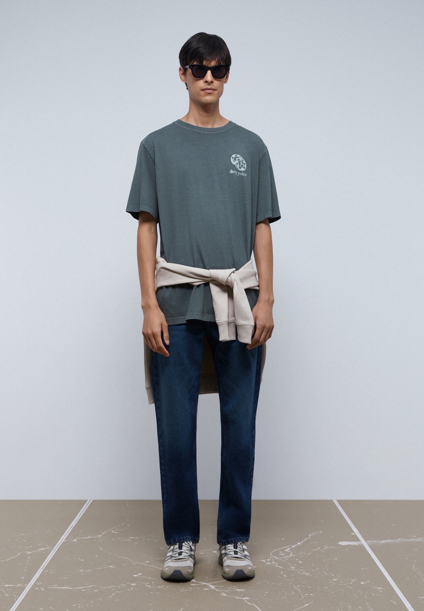 CAMISETA LAVADA PRINT POKER