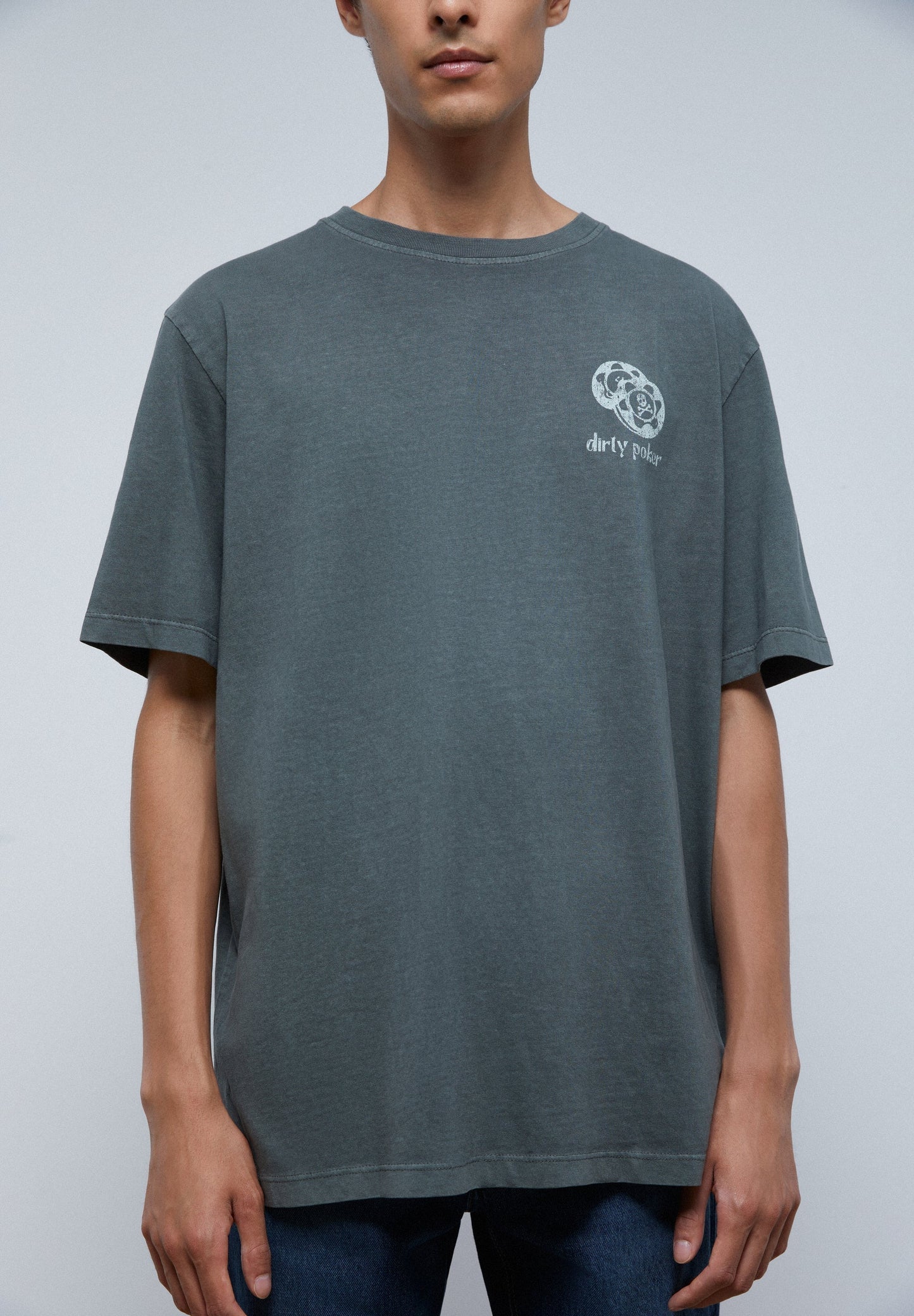 CAMISETA LAVADA PRINT POKER