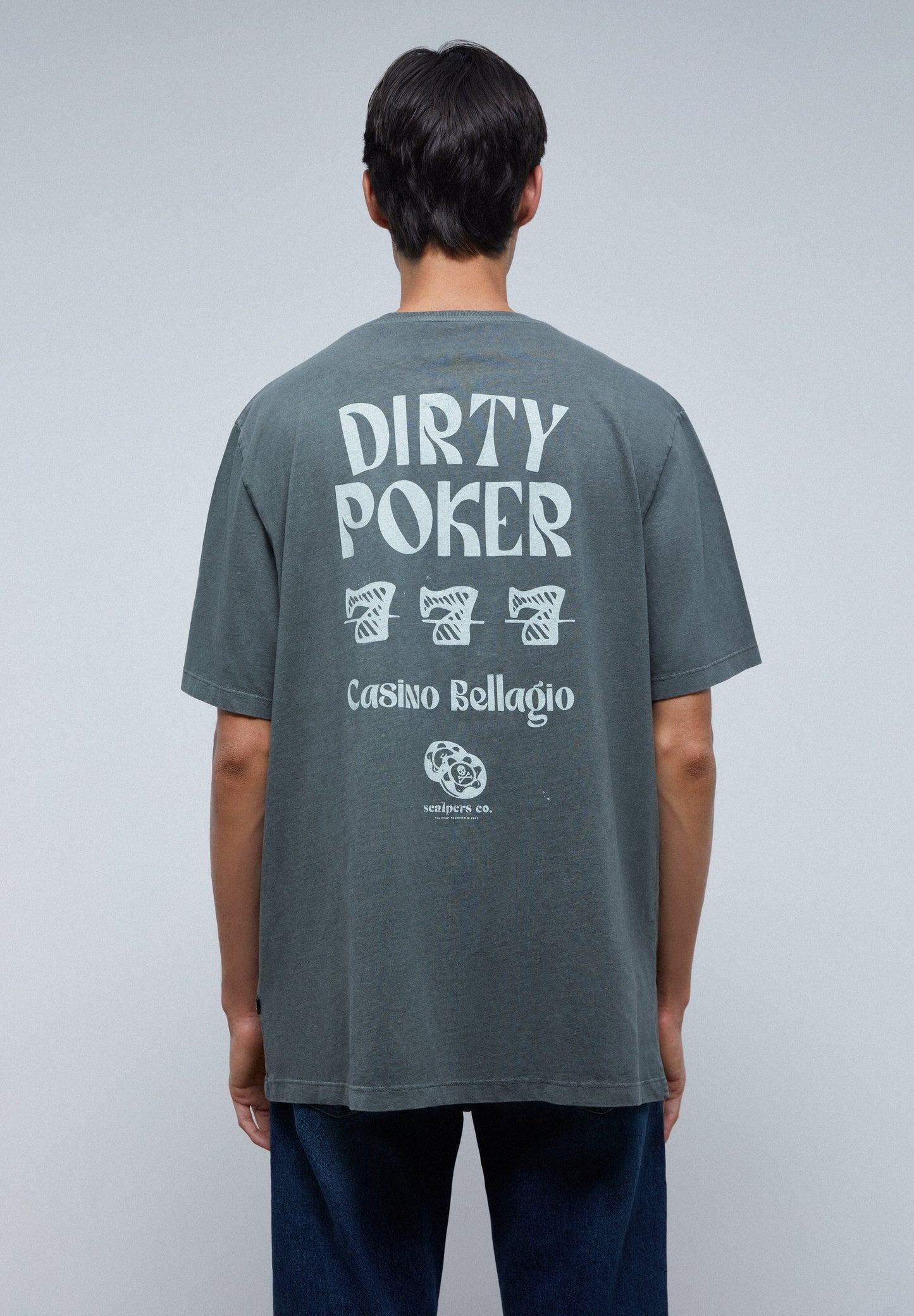CAMISETA LAVADA PRINT POKER