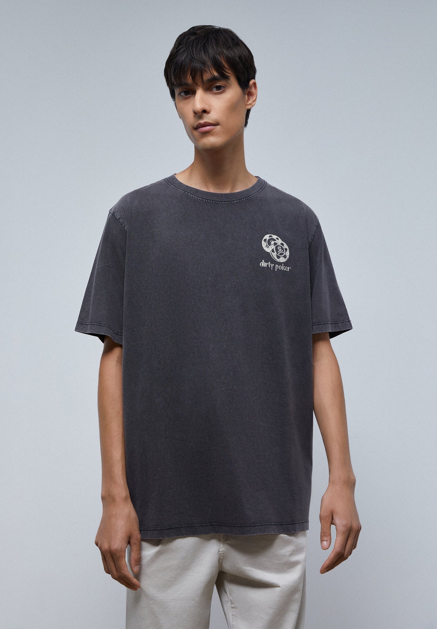 CAMISETA LAVADA PRINT POKER