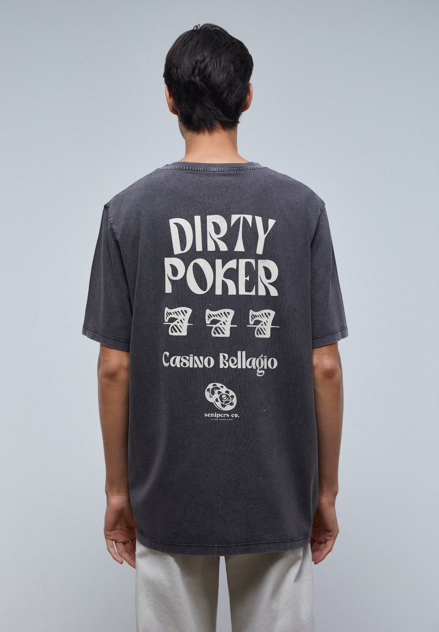 CAMISETA LAVADA PRINT POKER