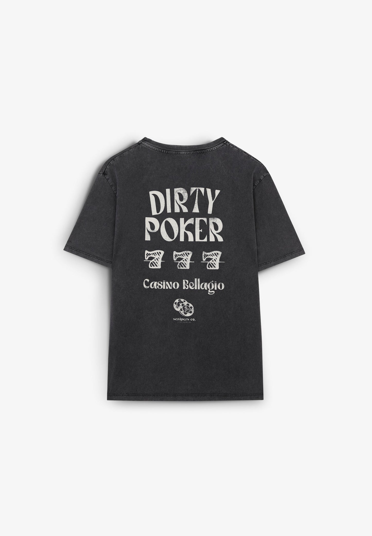 CAMISETA LAVADA PRINT POKER