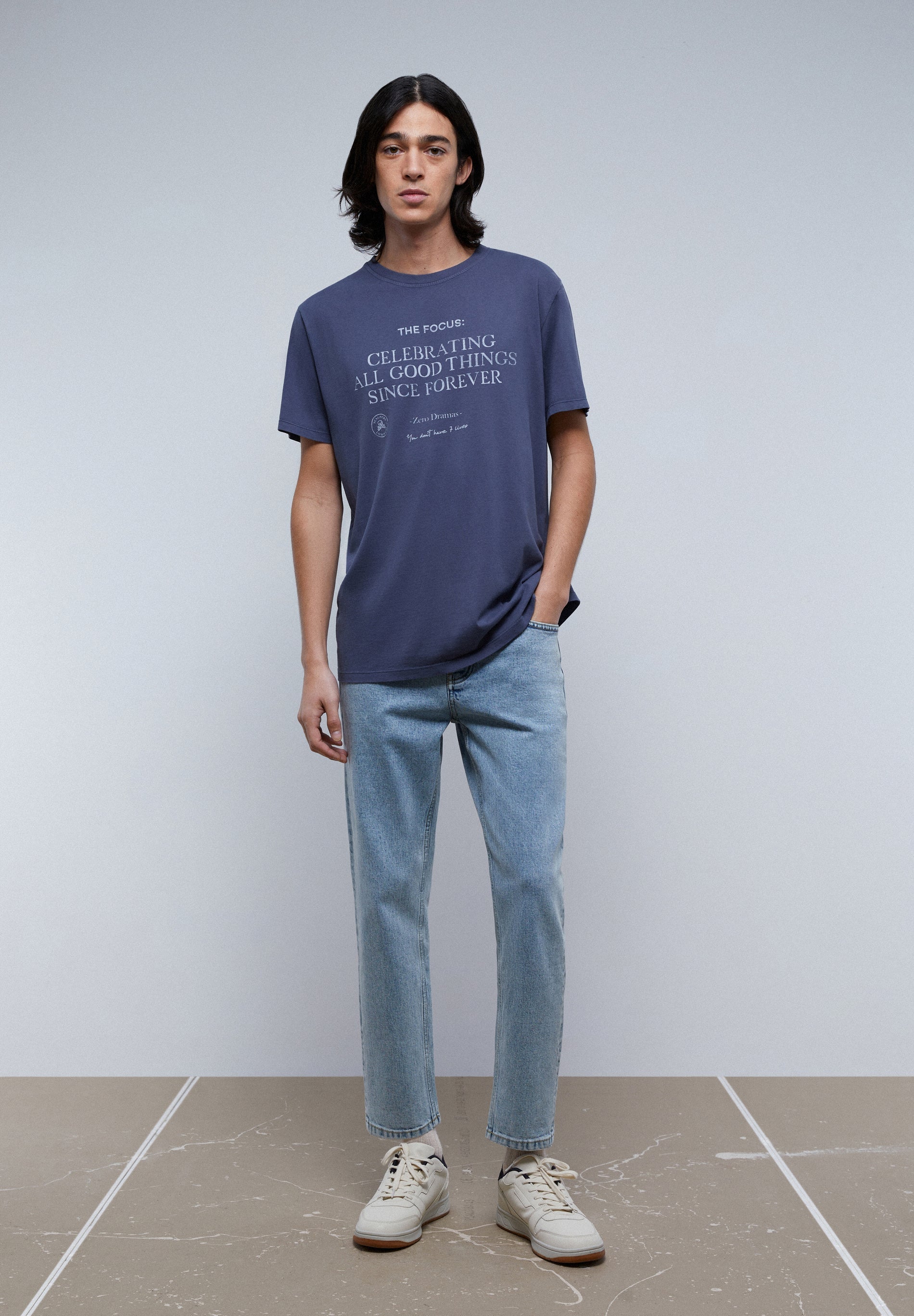 CAMISETA PRINT FRONTAL TEXTO