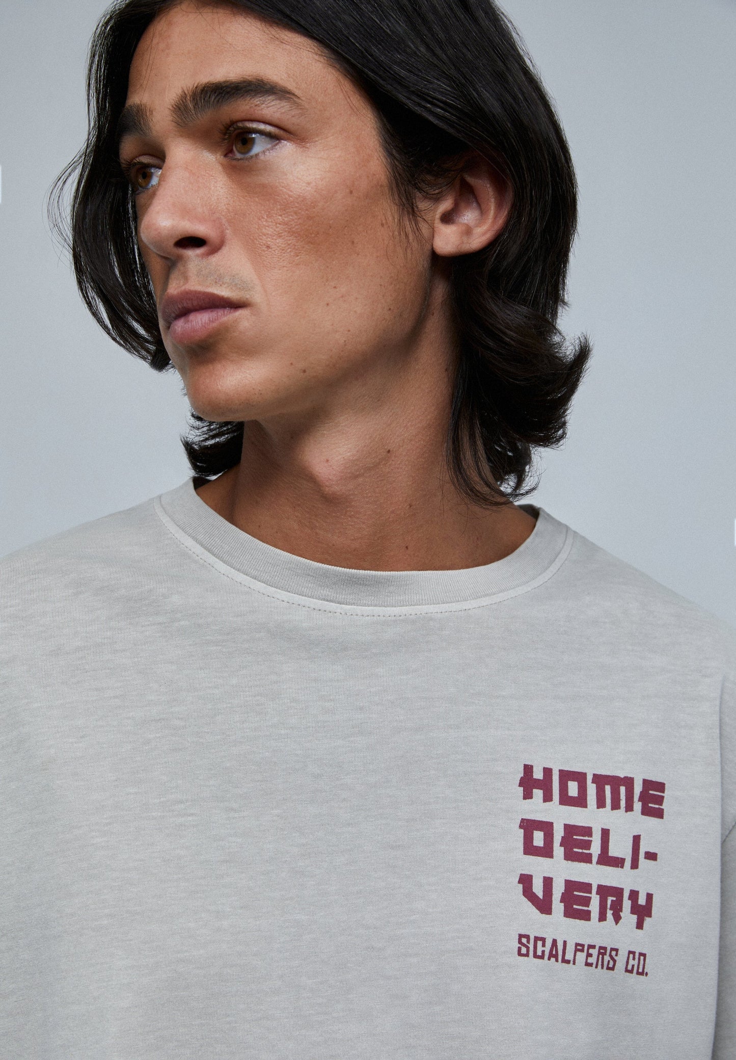 CAMISETA LAVADA PRINT CONTRASTE