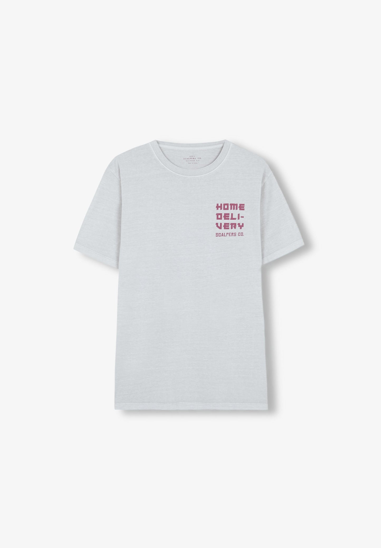 CAMISETA LAVADA PRINT CONTRASTE