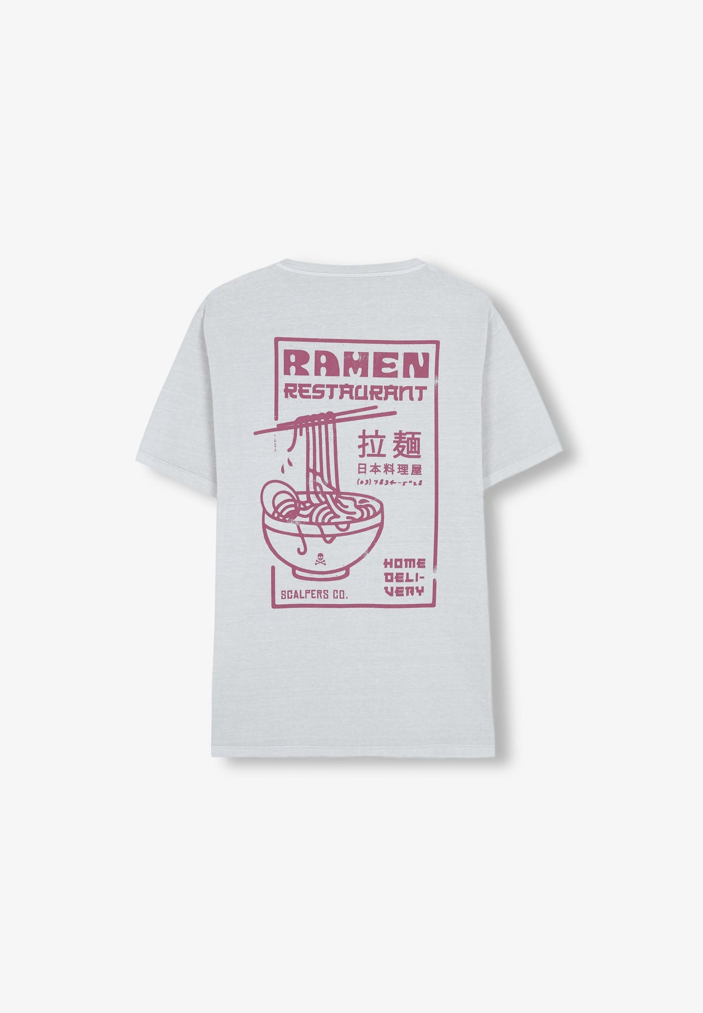 CAMISETA LAVADA PRINT CONTRASTE