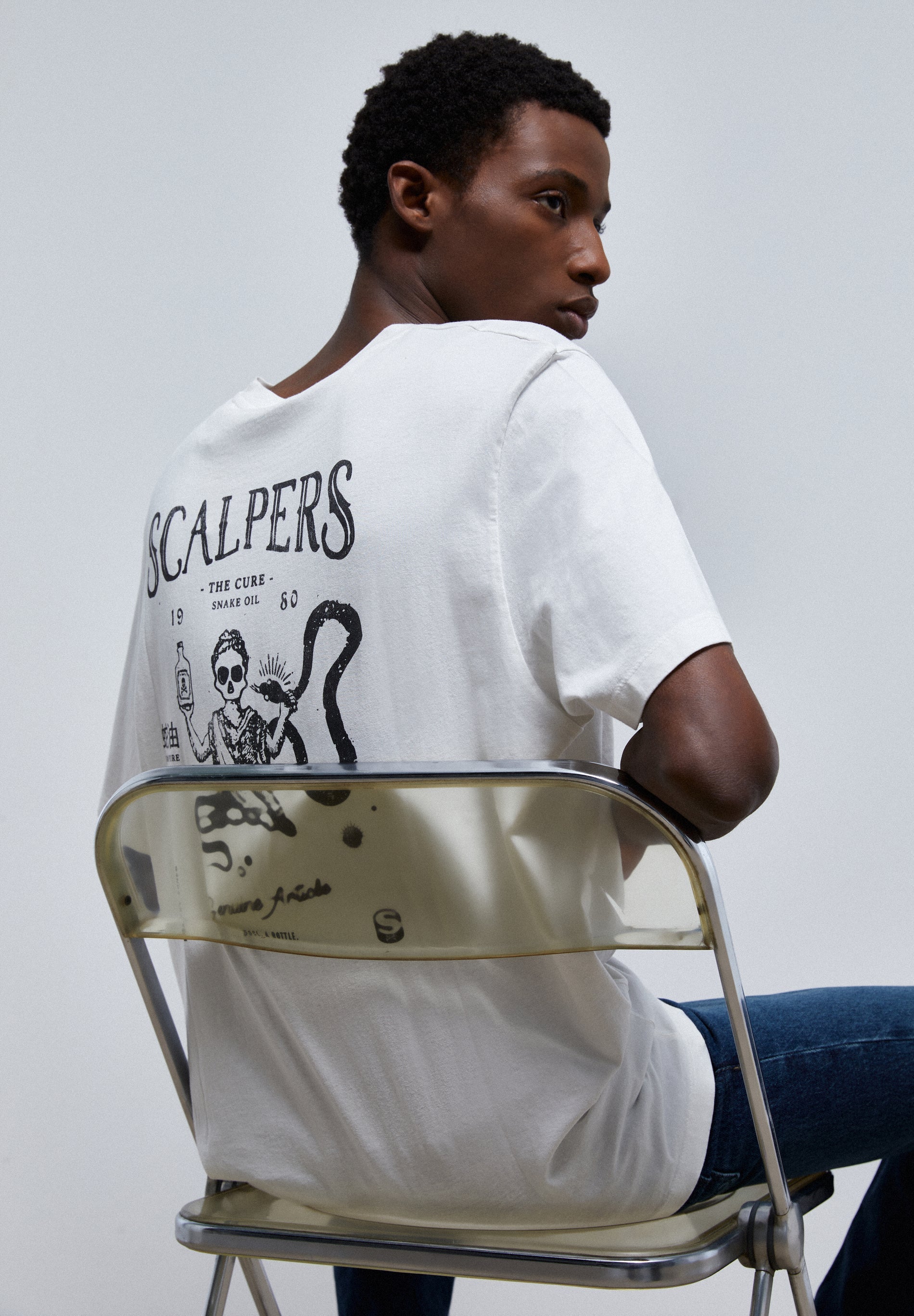 CAMISETA LAVADA PRINT TRASERO