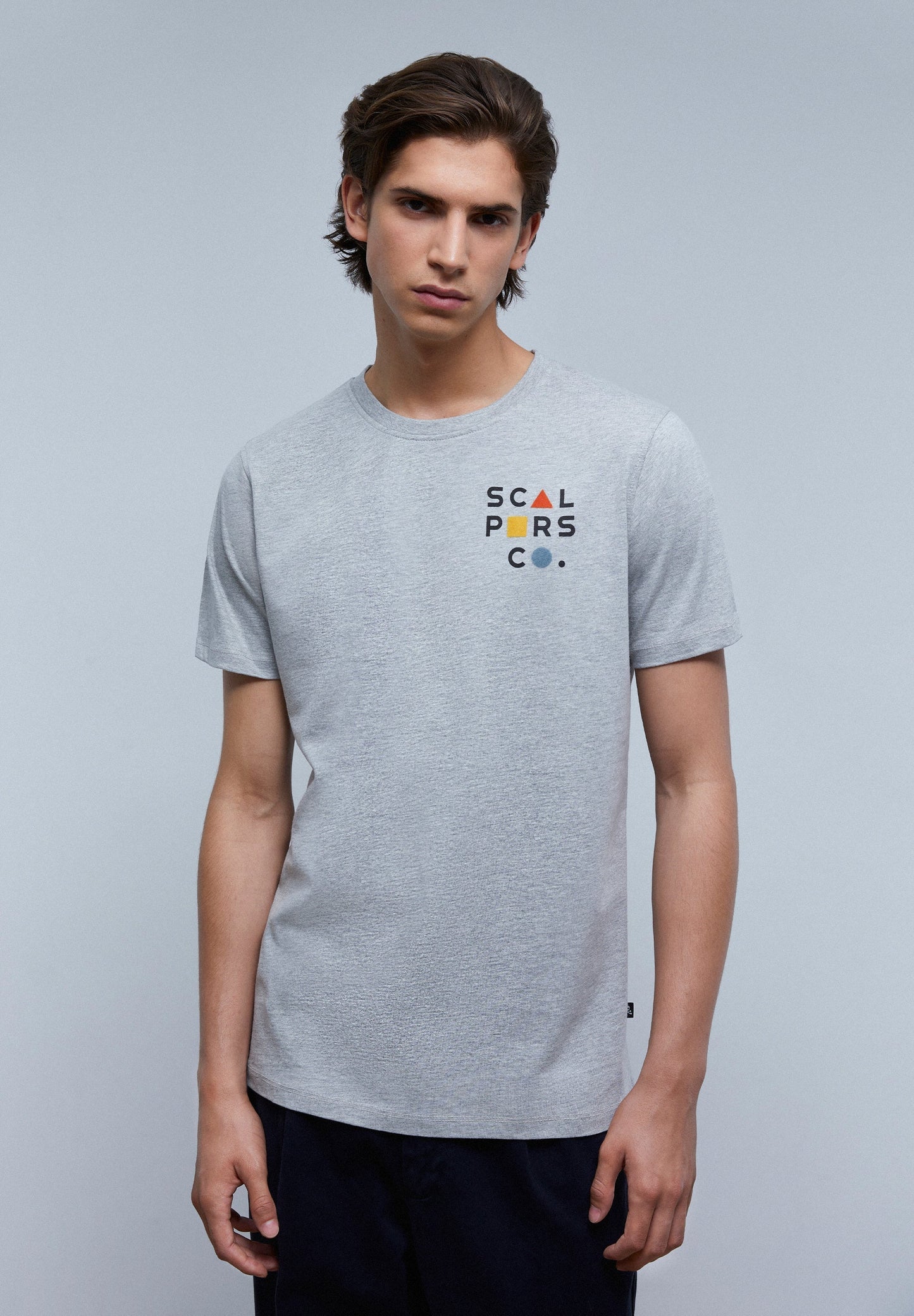 CAMISETA LOGO FRONTAL FLOCADO