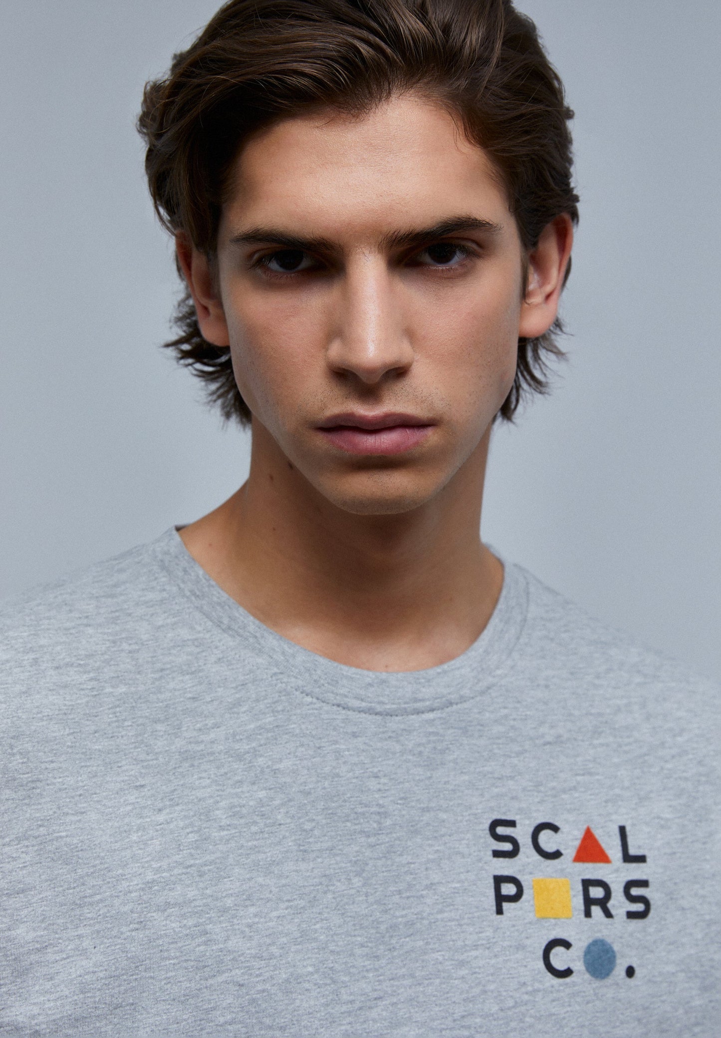 CAMISETA LOGO FRONTAL FLOCADO