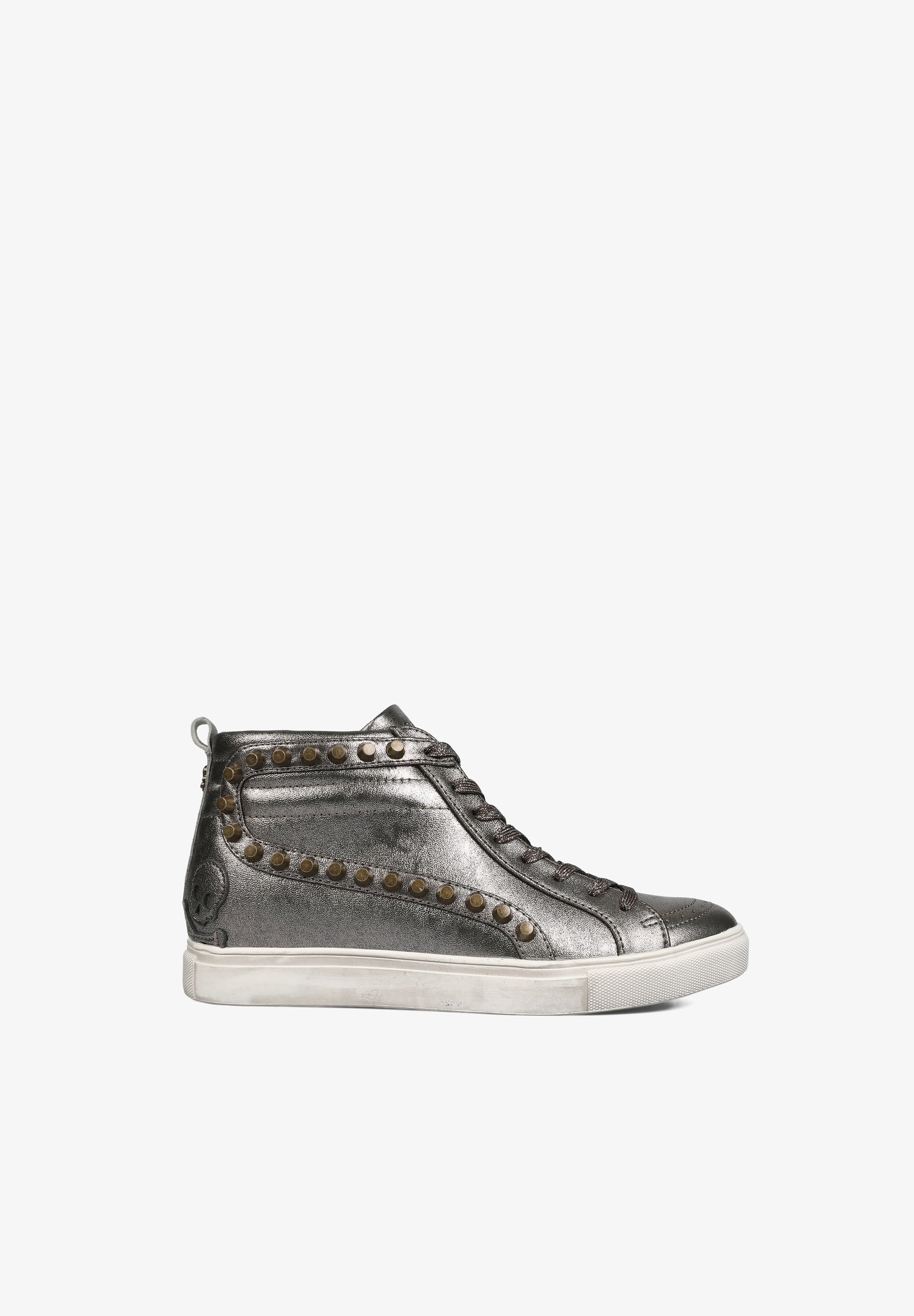 TENIS ALTAS METALIZADAS TACHUELAS