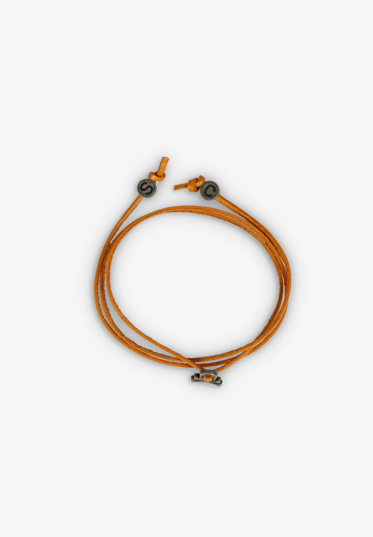 PULSERA CALAVERA CORDÓN PIEL