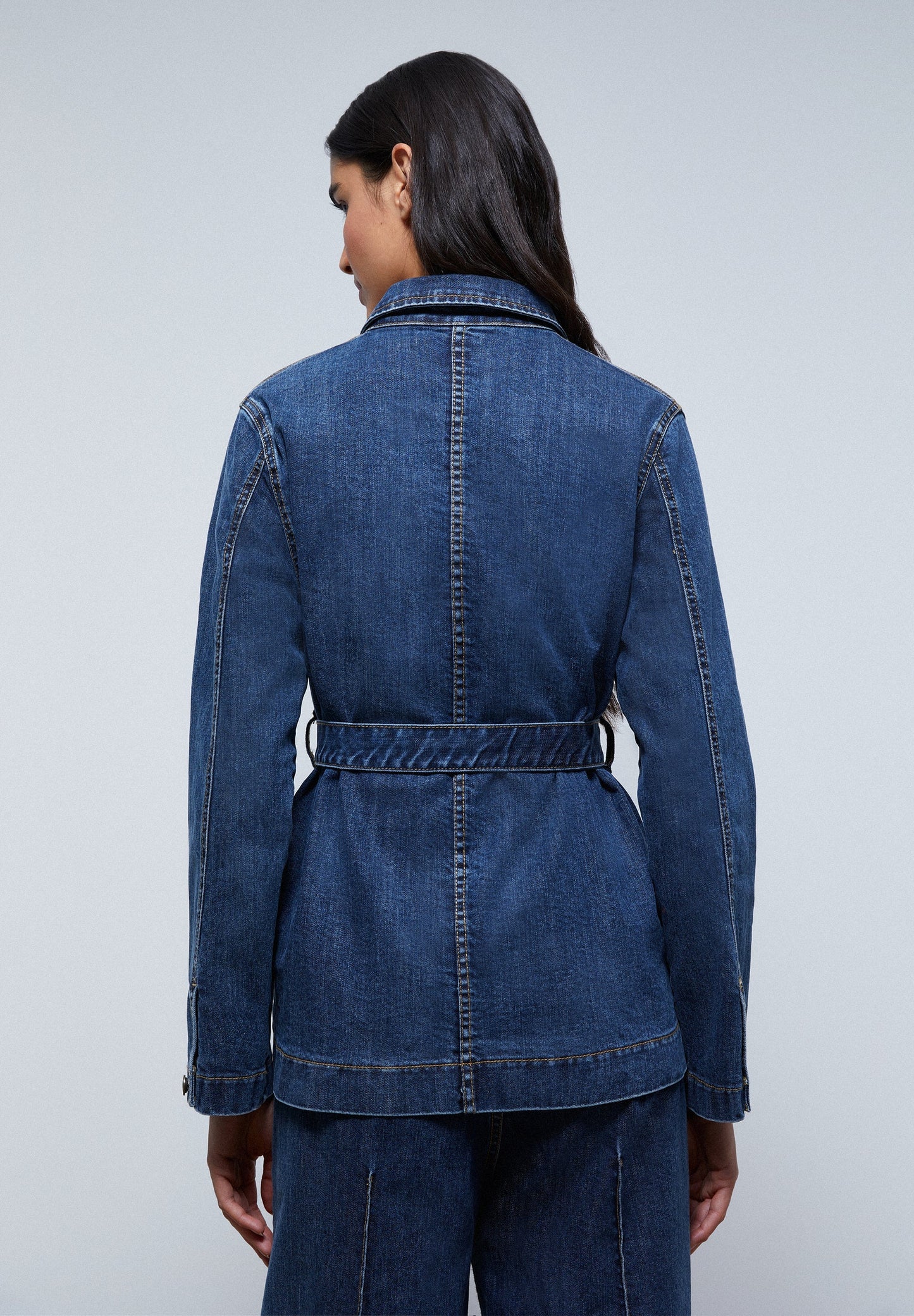 CHAQUETA JEAN CINTURÓN