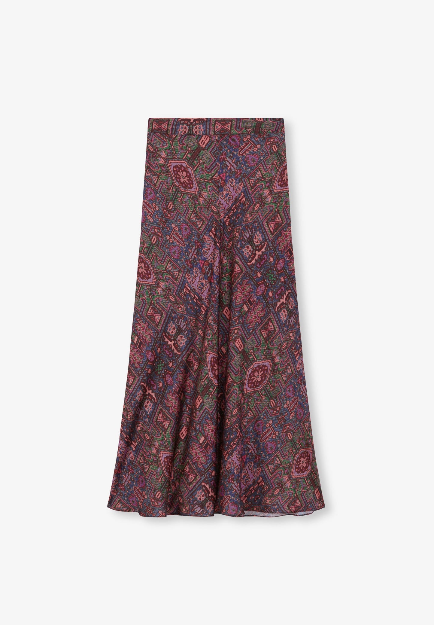 FALDA MIDI PRINT ÉTNICO