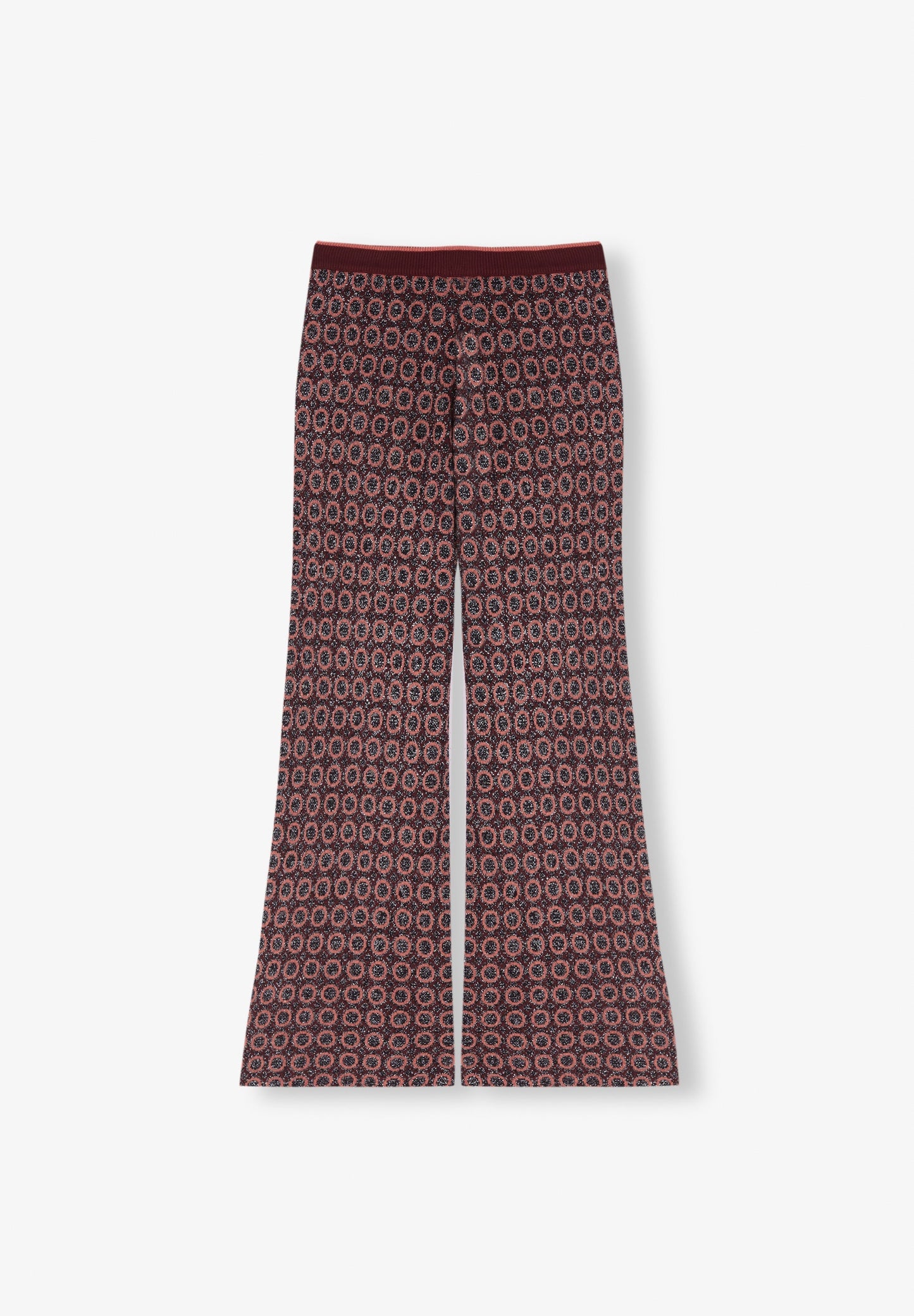 PANTALÓN ANKLE FLARE PUNTO LUREX