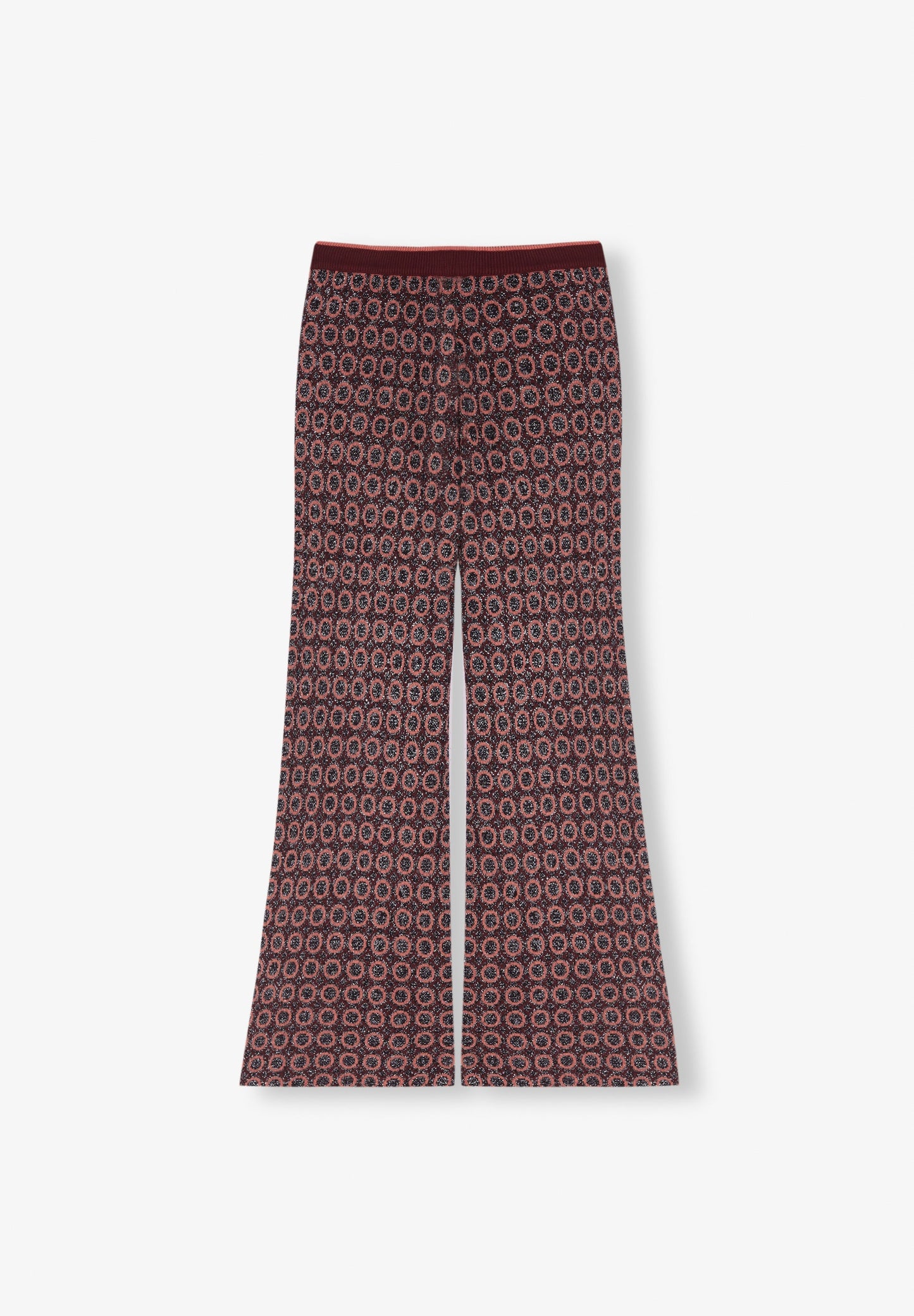 PANTALÓN ANKLE FLARE PUNTO LUREX