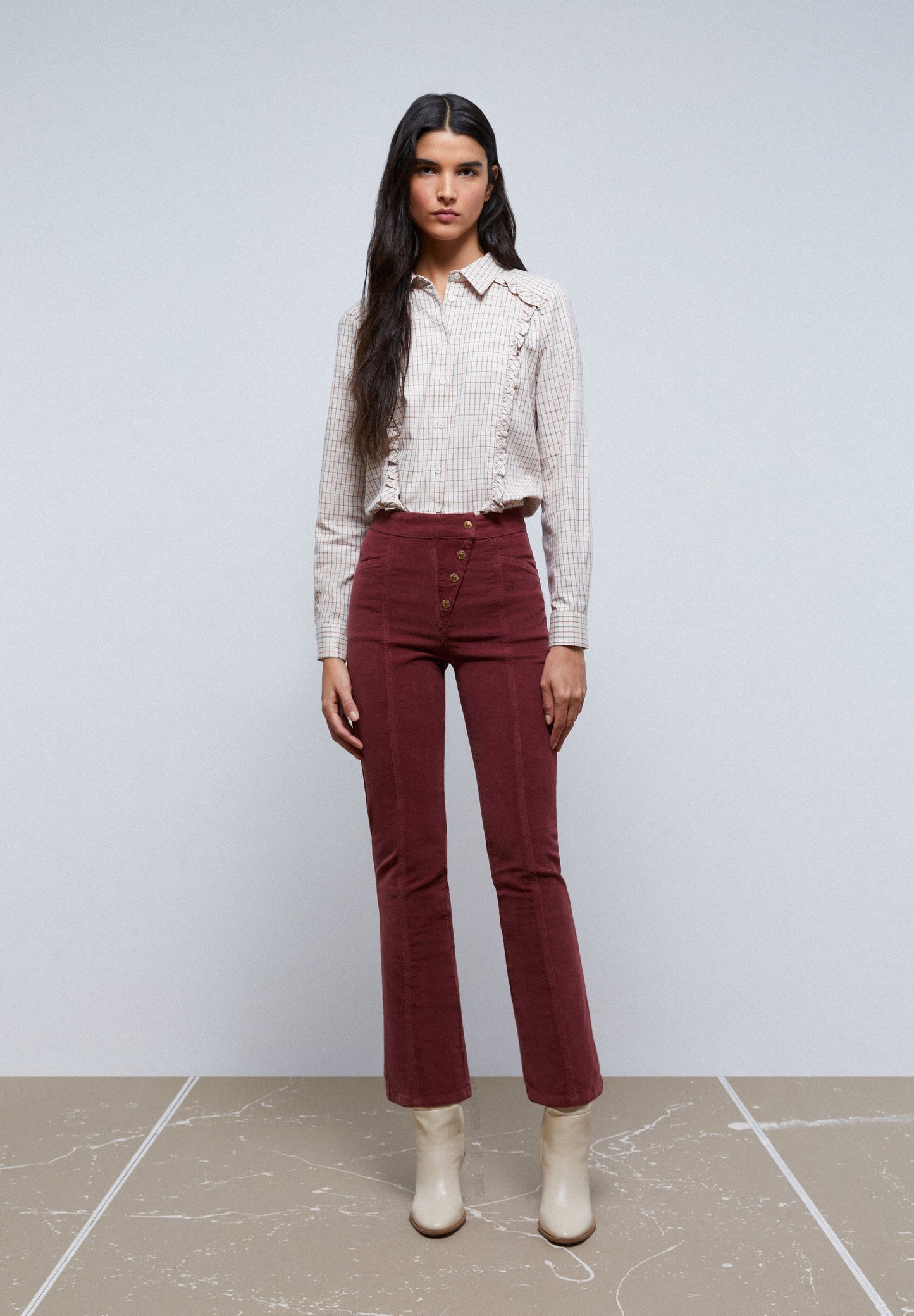 PANTALÓN FLARE PANA