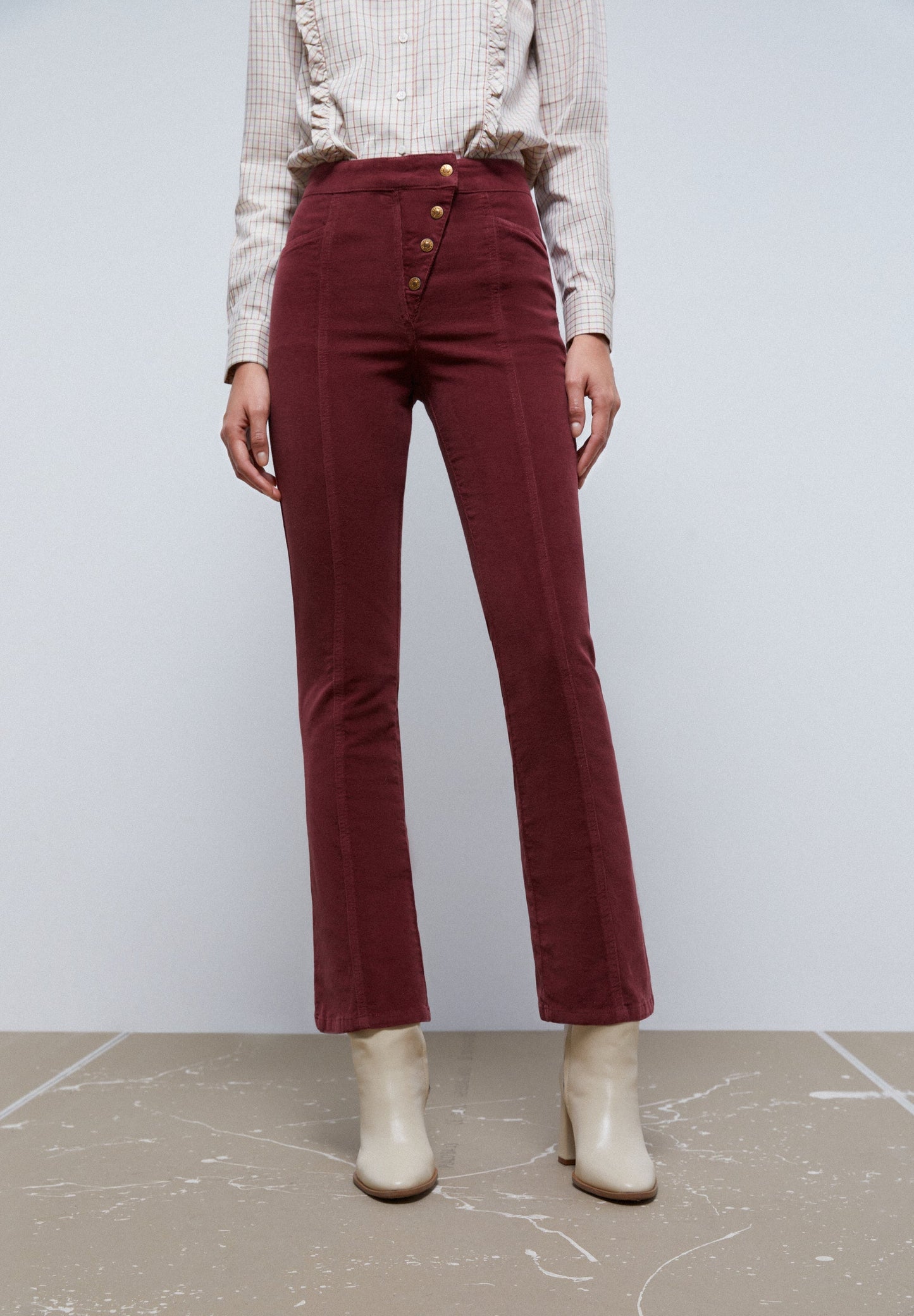 PANTALÓN FLARE PANA