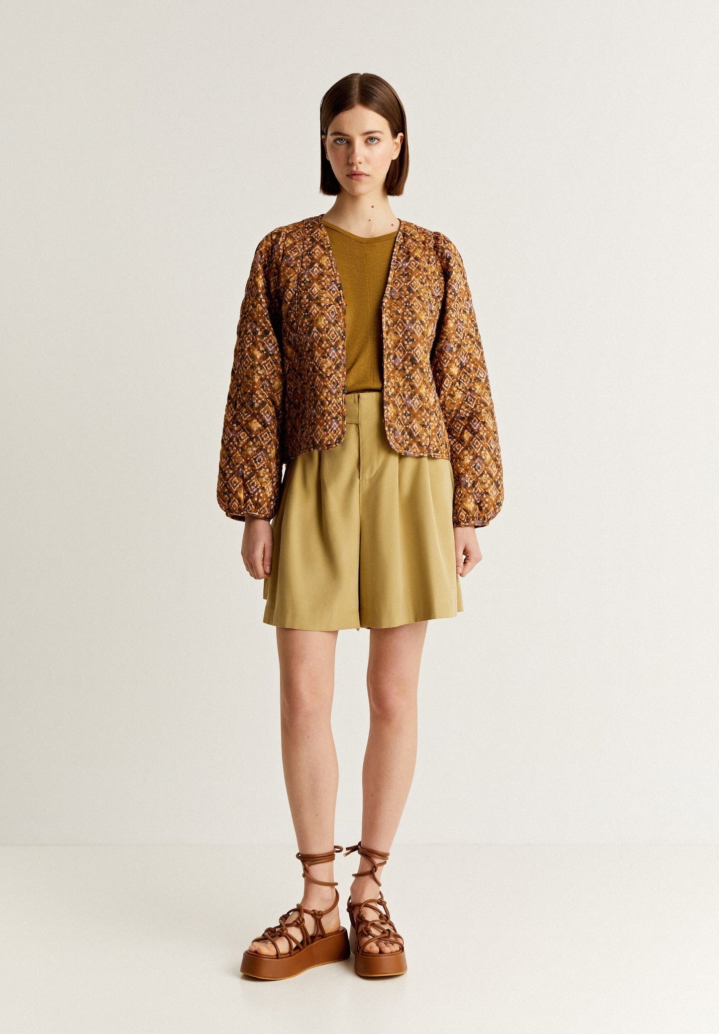 CHAQUETA ACOLCHADA ÉTNICA