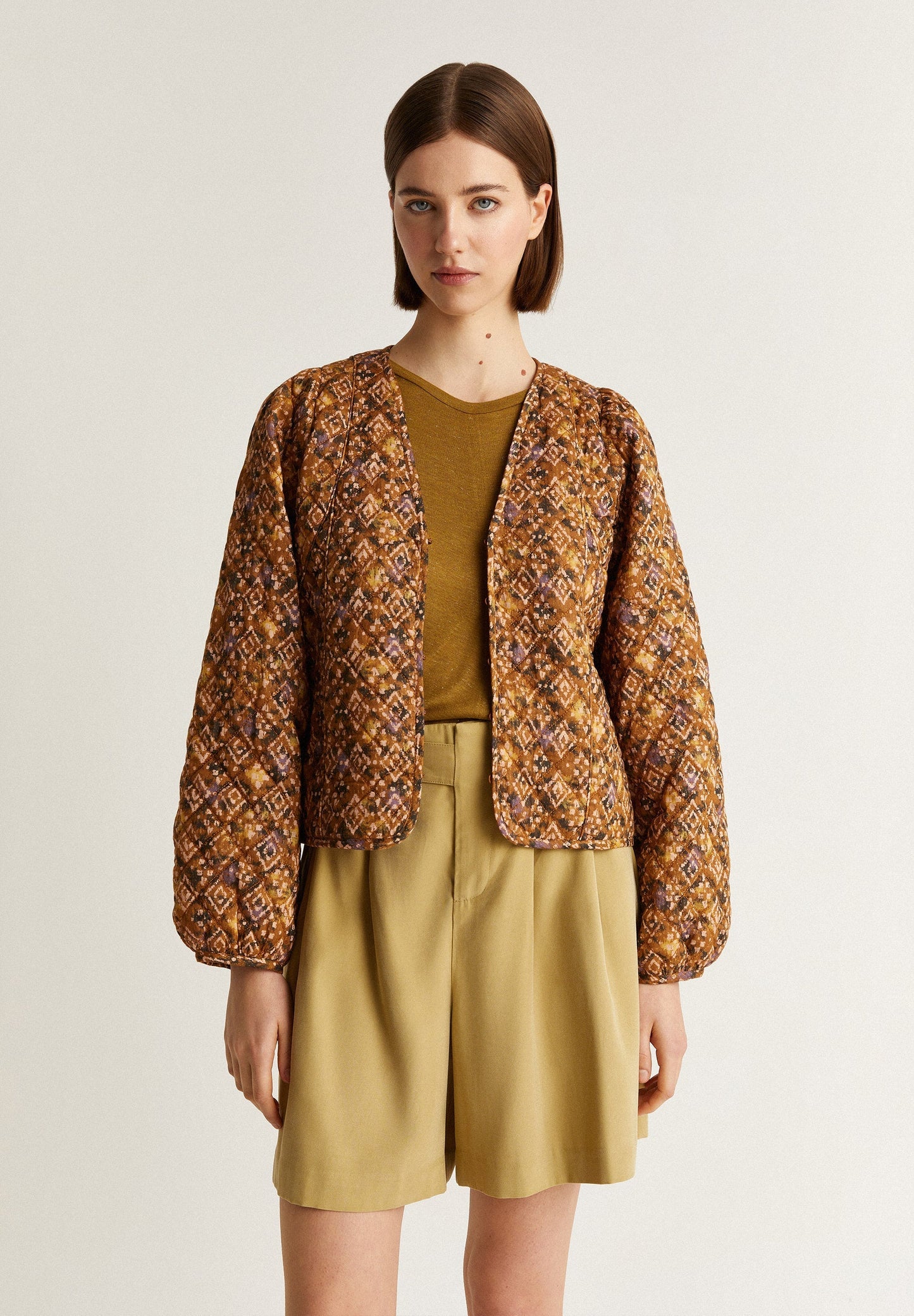 CHAQUETA ACOLCHADA ÉTNICA