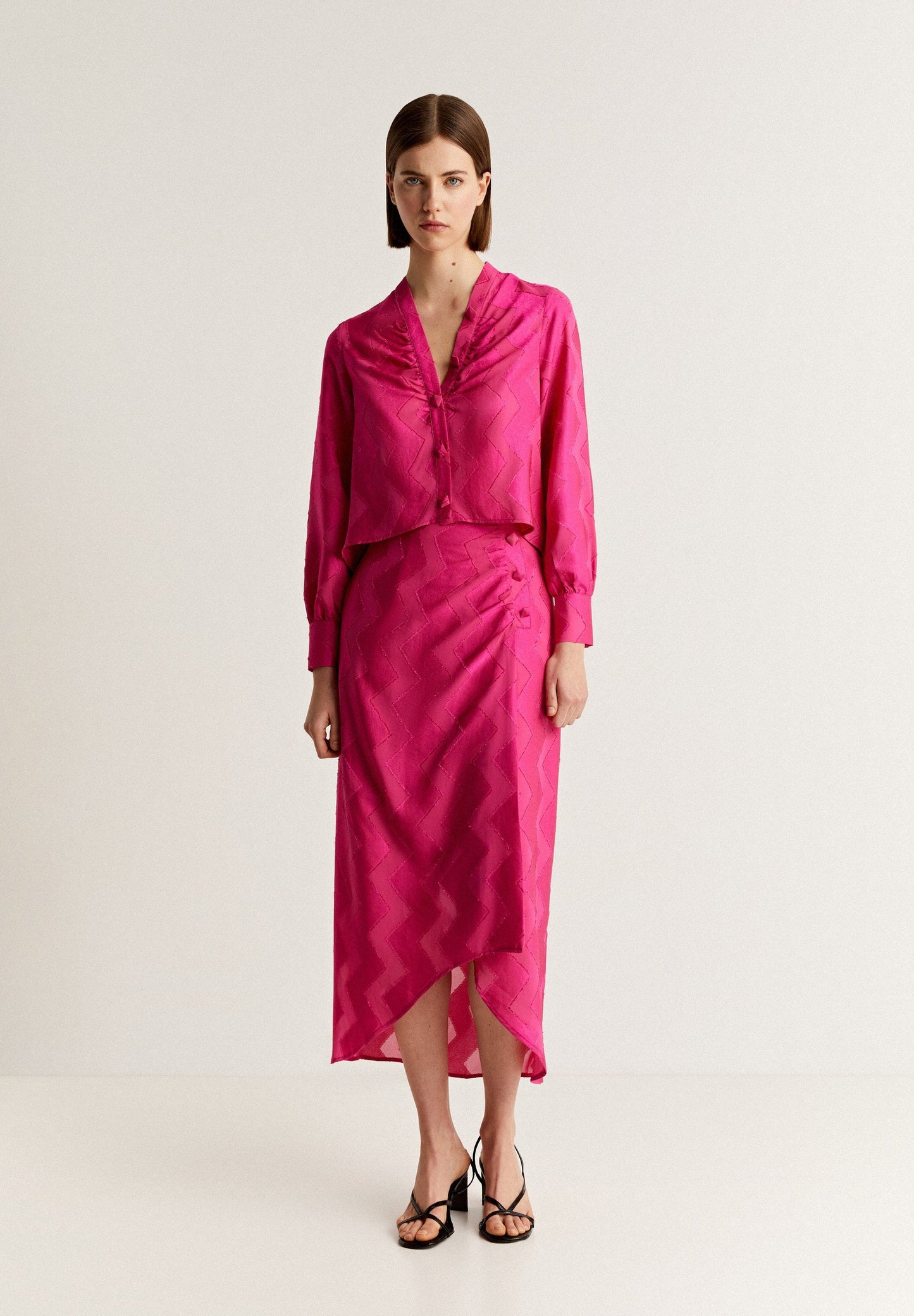 BLUSA JACQUARD ZIGZAG