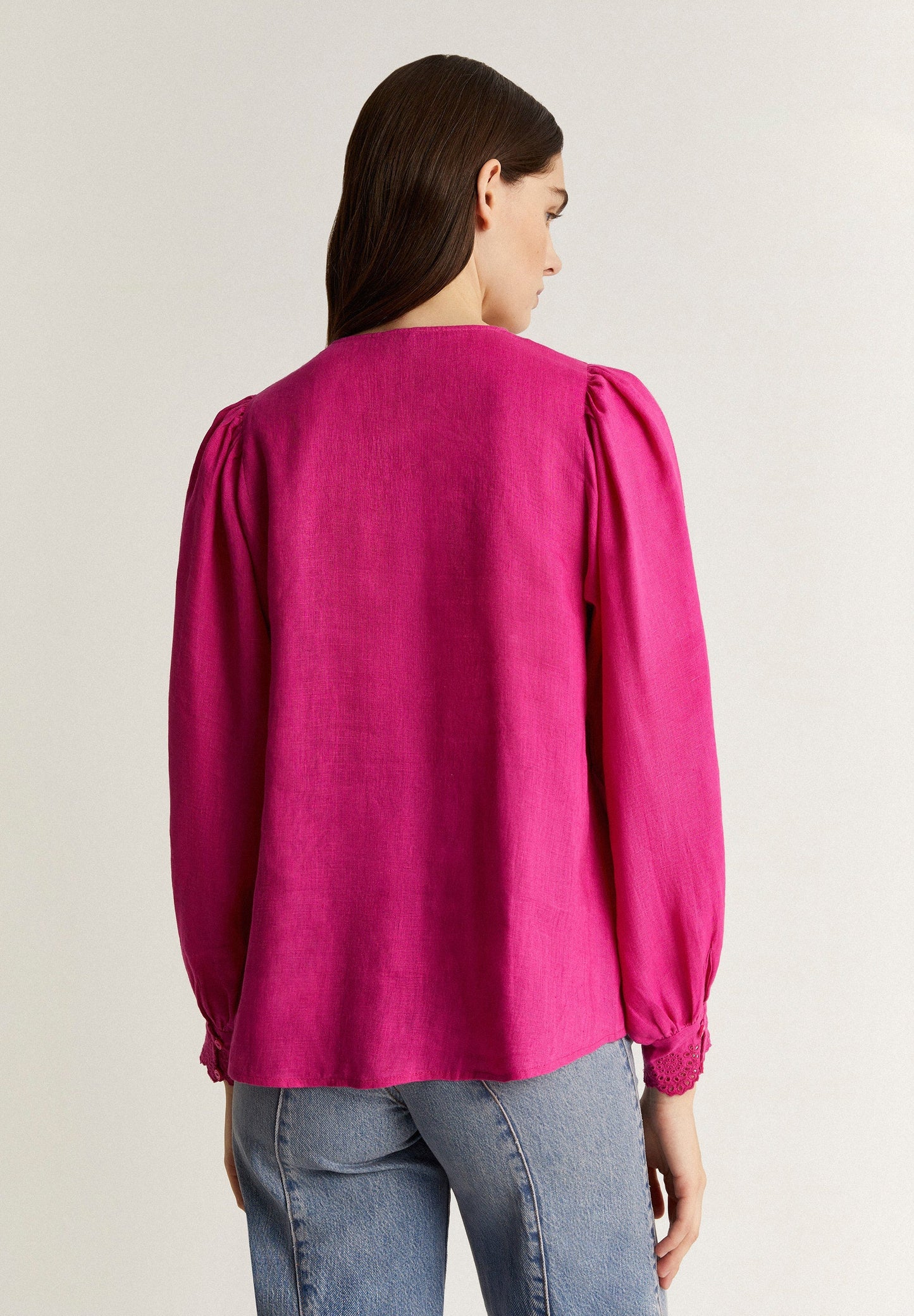 BLUSA BORDADO CONTRASTE