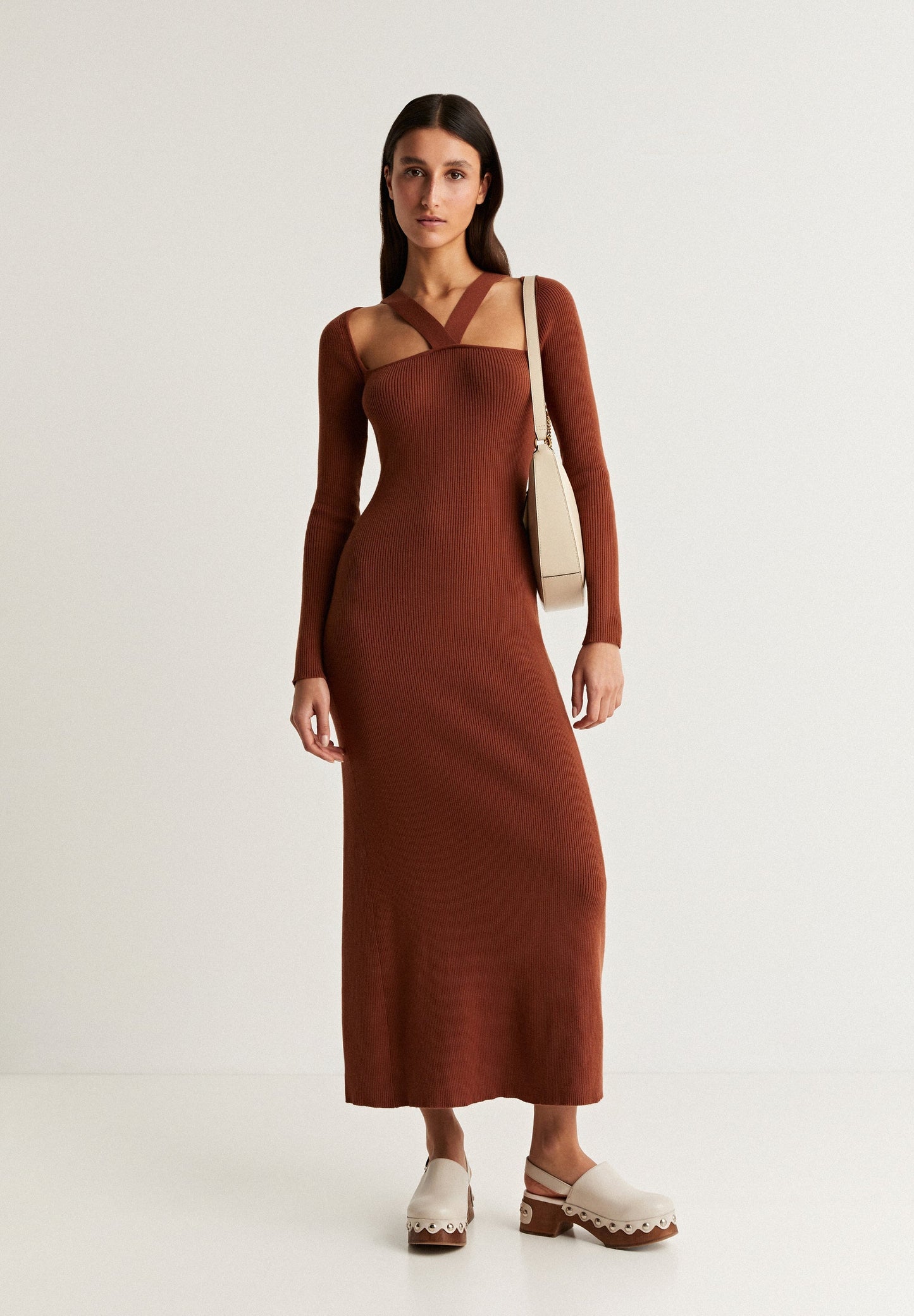 VESTIDO MIDI PUNTO CANALÉ