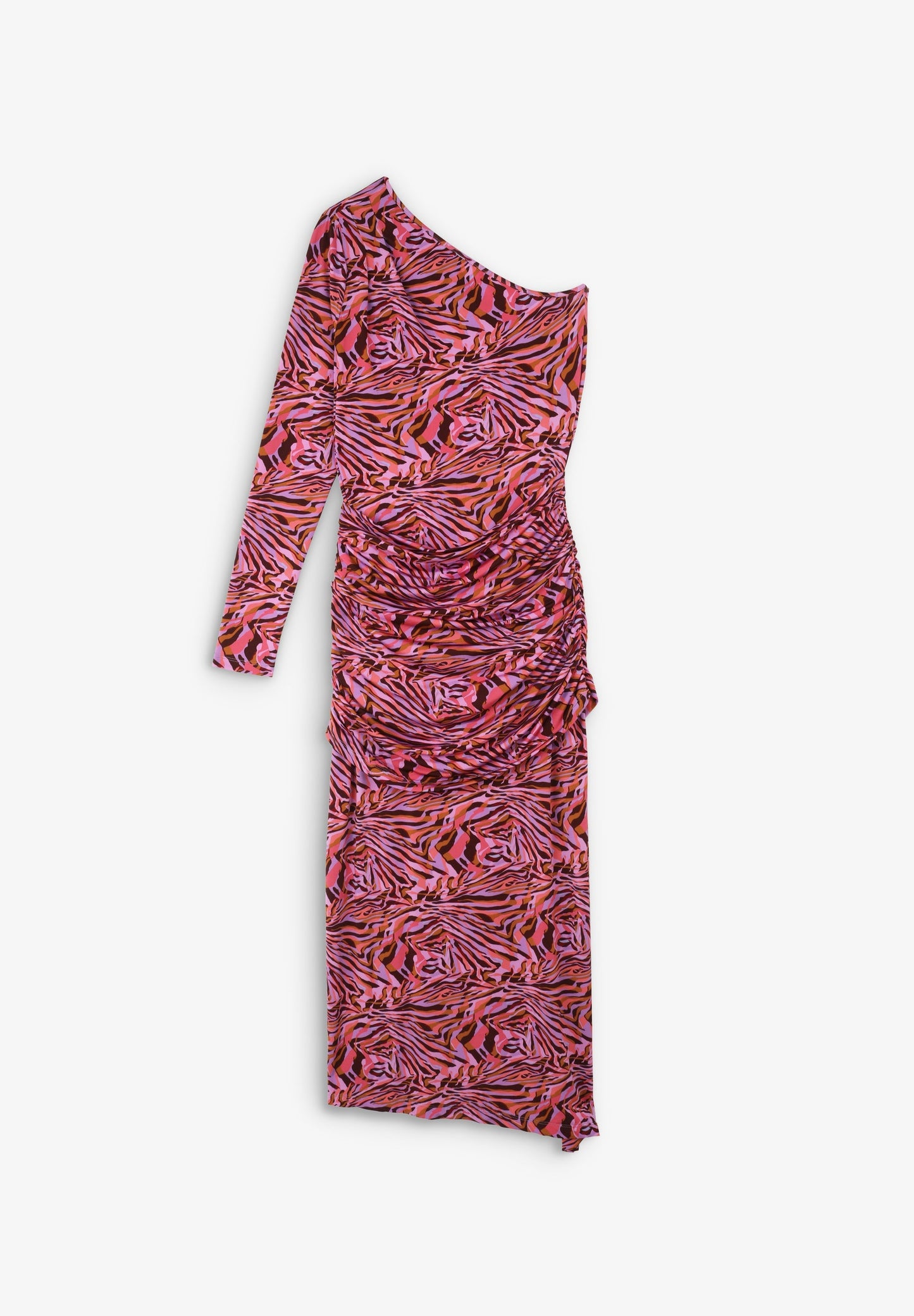 VESTIDO ASIMÉTRICO FRUNCES