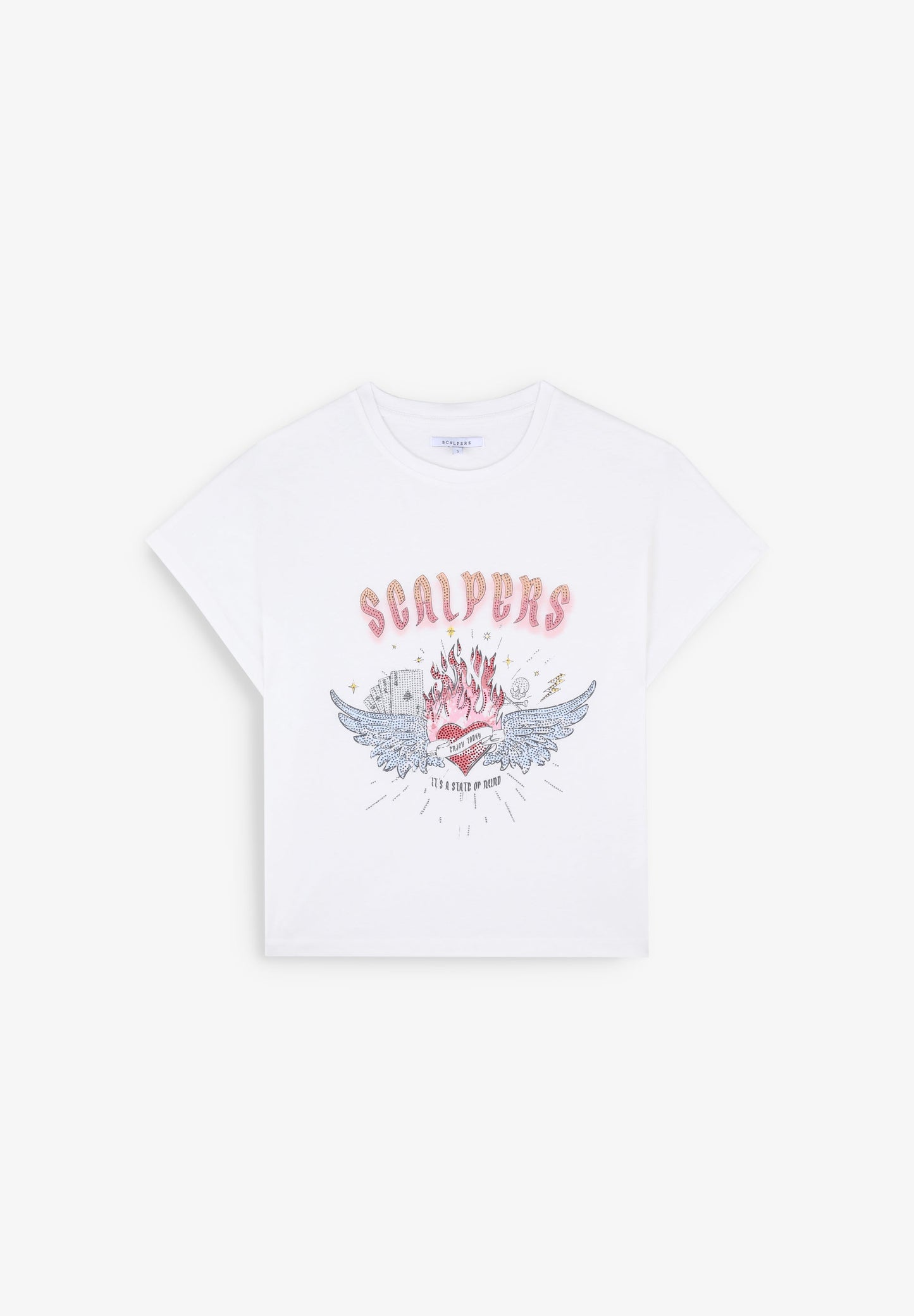 CAMISETA PRINT DETALLE STRASS