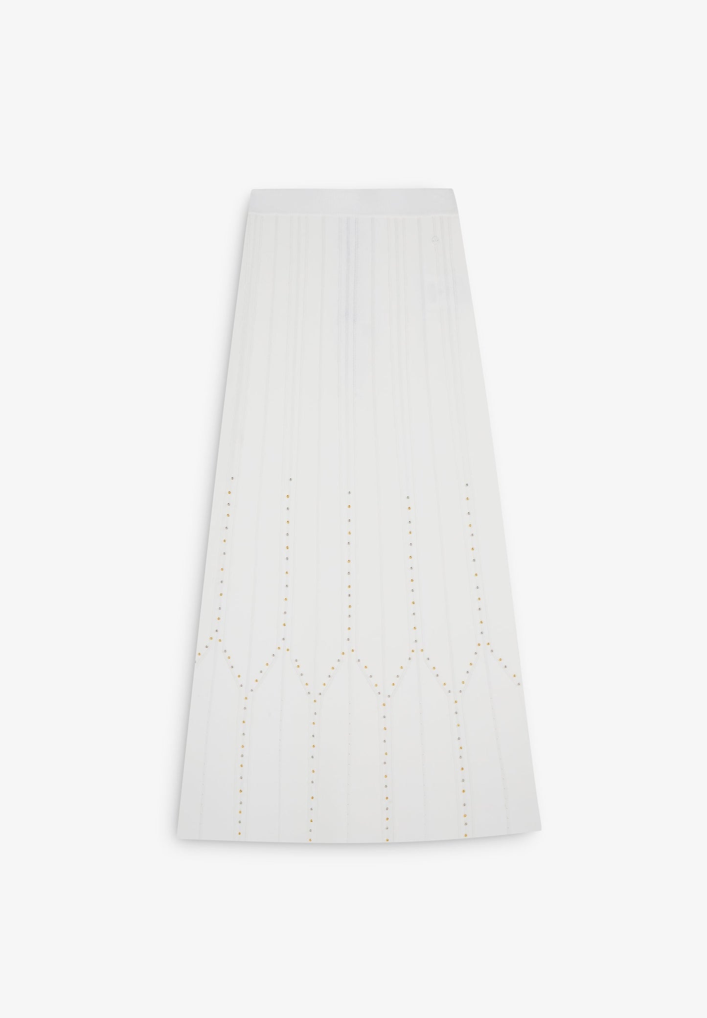 FALDA PUNTO MIDI TACHUELAS