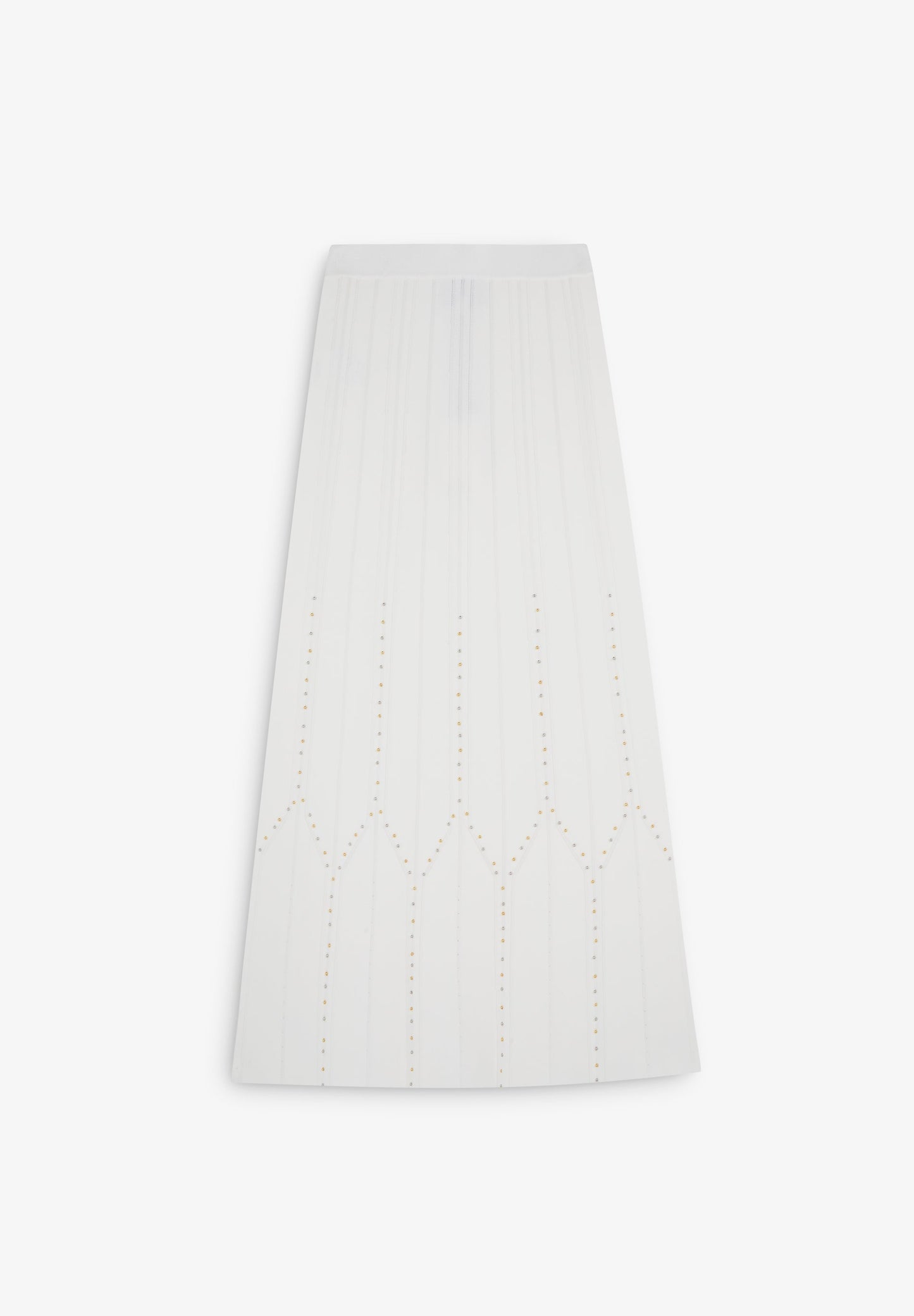 FALDA PUNTO MIDI TACHUELAS