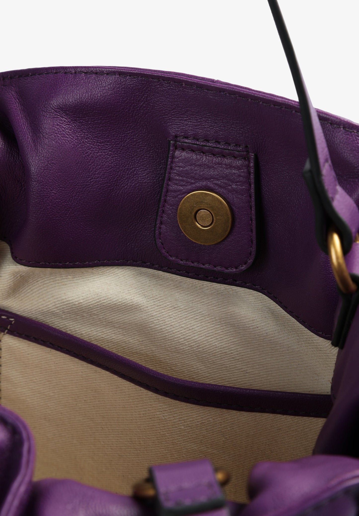 BOLSO HOMBRO PIEL DETALLES FRUNCES