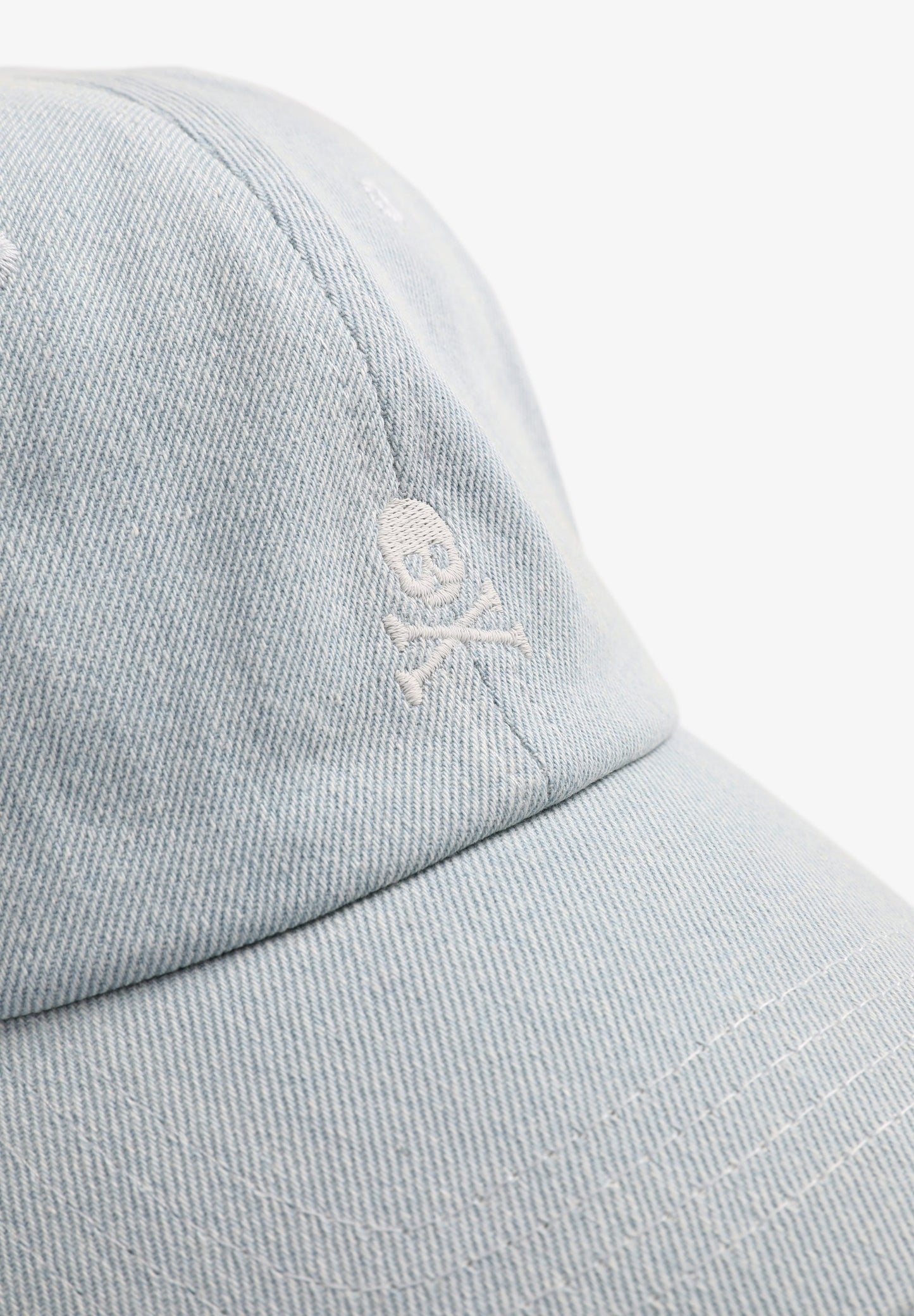 FLOWER EMB DENIM CAP