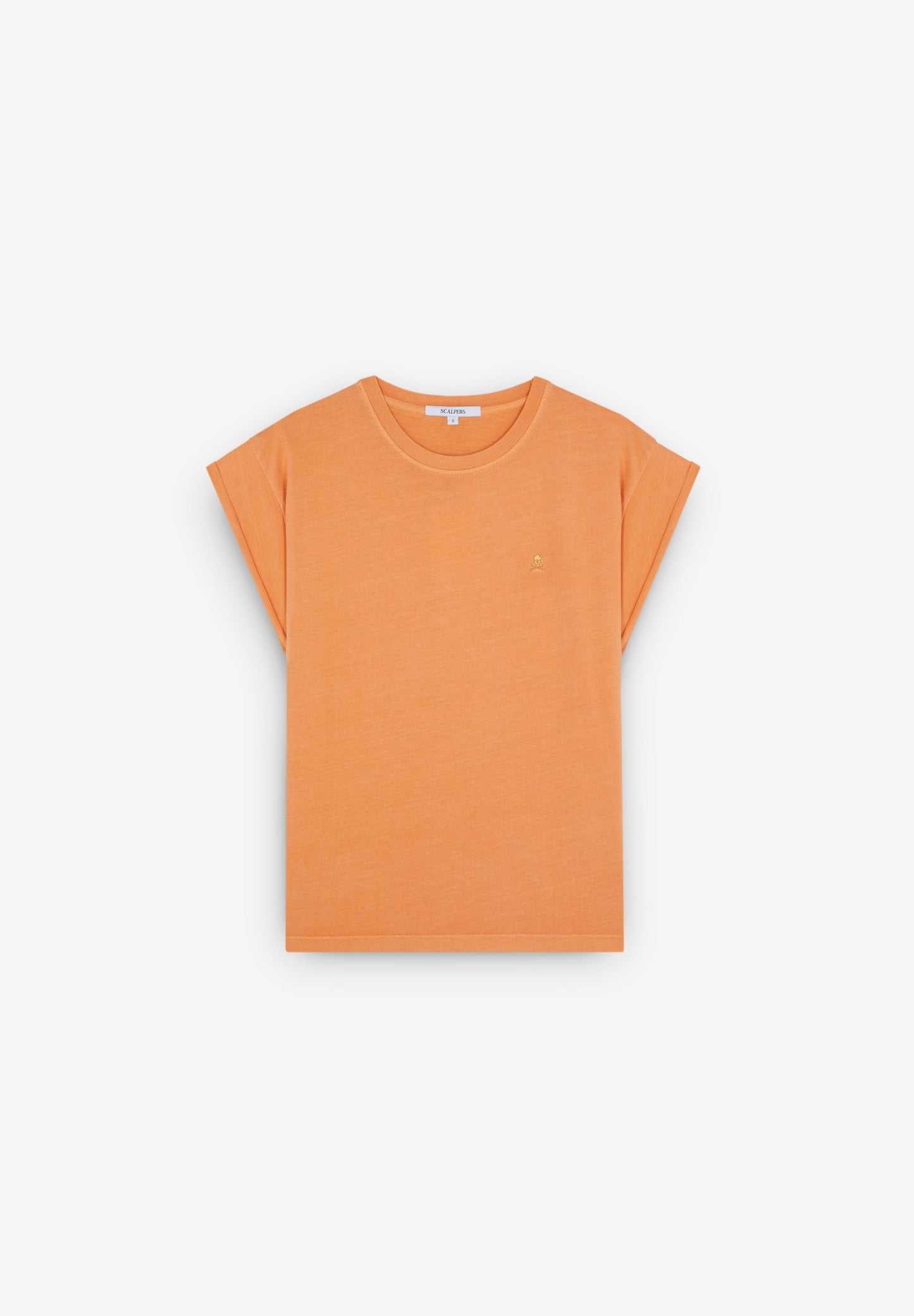 CAMISETA CALAVERA BORDADA TONO
