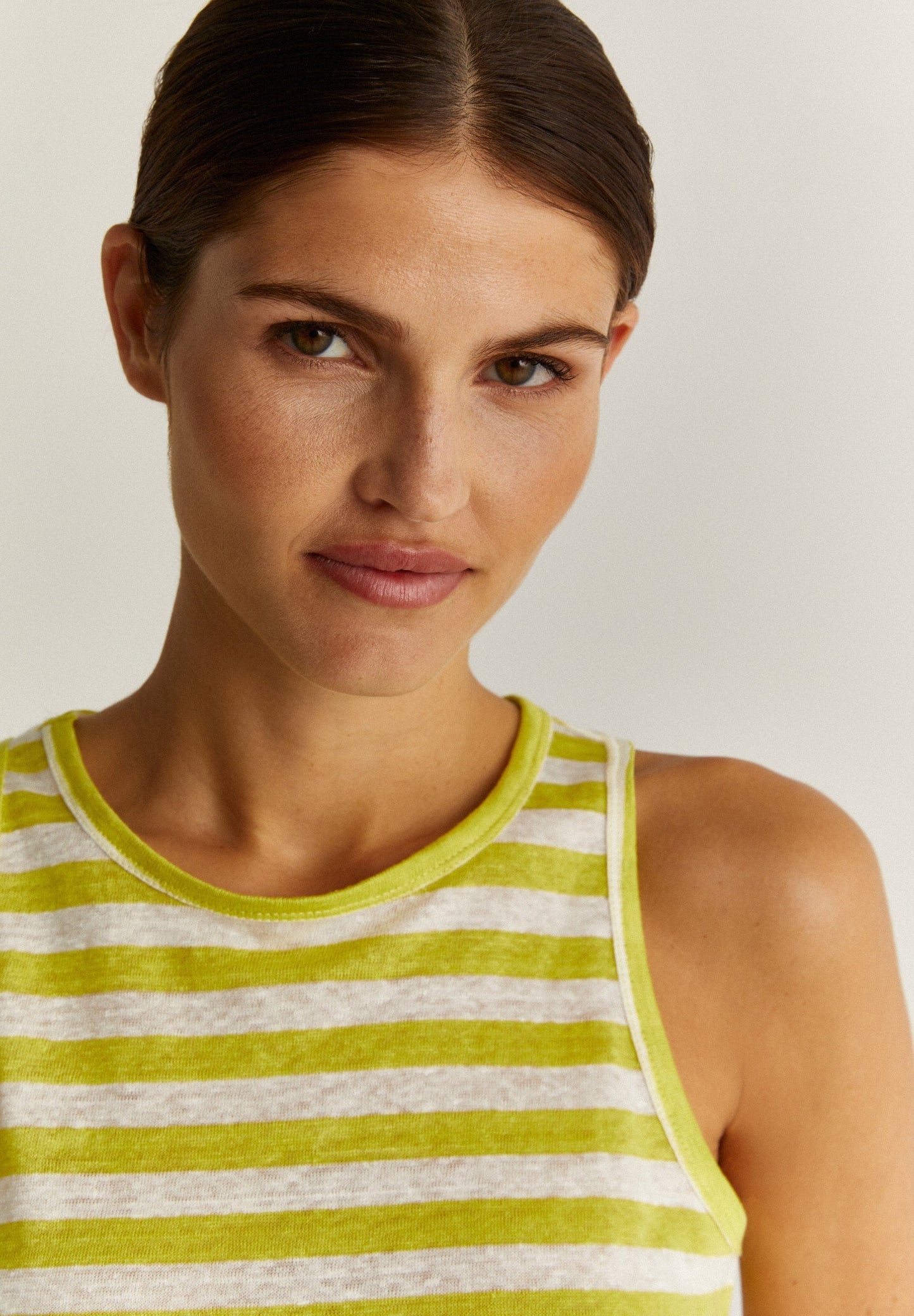 CAMISETA TANK LINO RAYAS