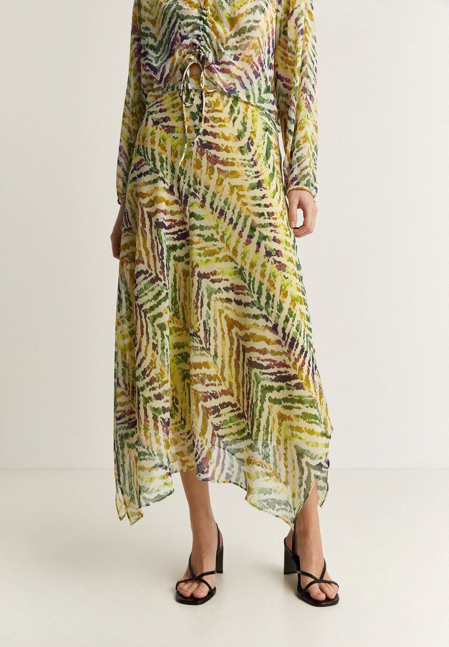 FALDA MIDI PRINT CEBRA