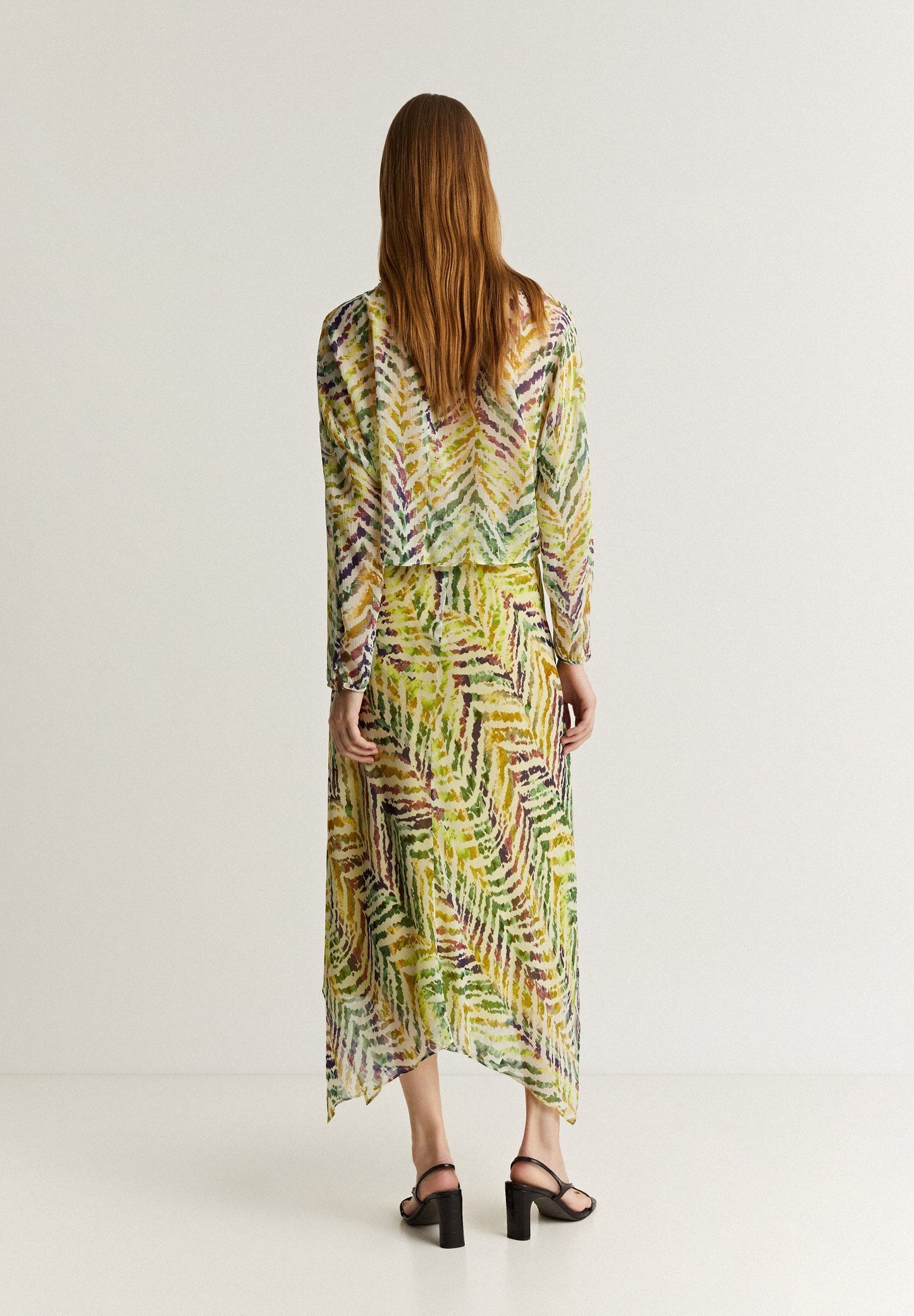 FALDA MIDI PRINT CEBRA