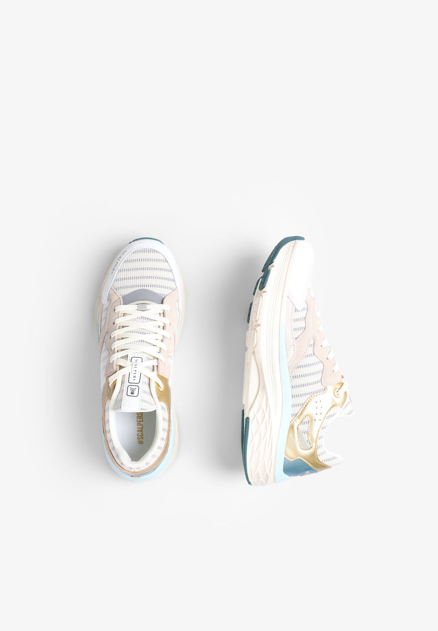 TENIS RAYAS DETALLE METALIZADO
