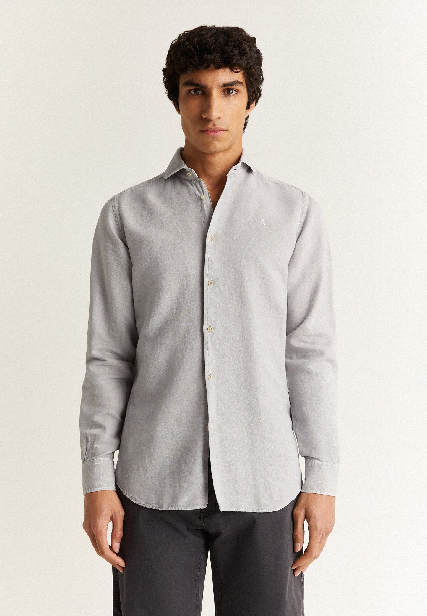 CAMISA LINO CALAVERA