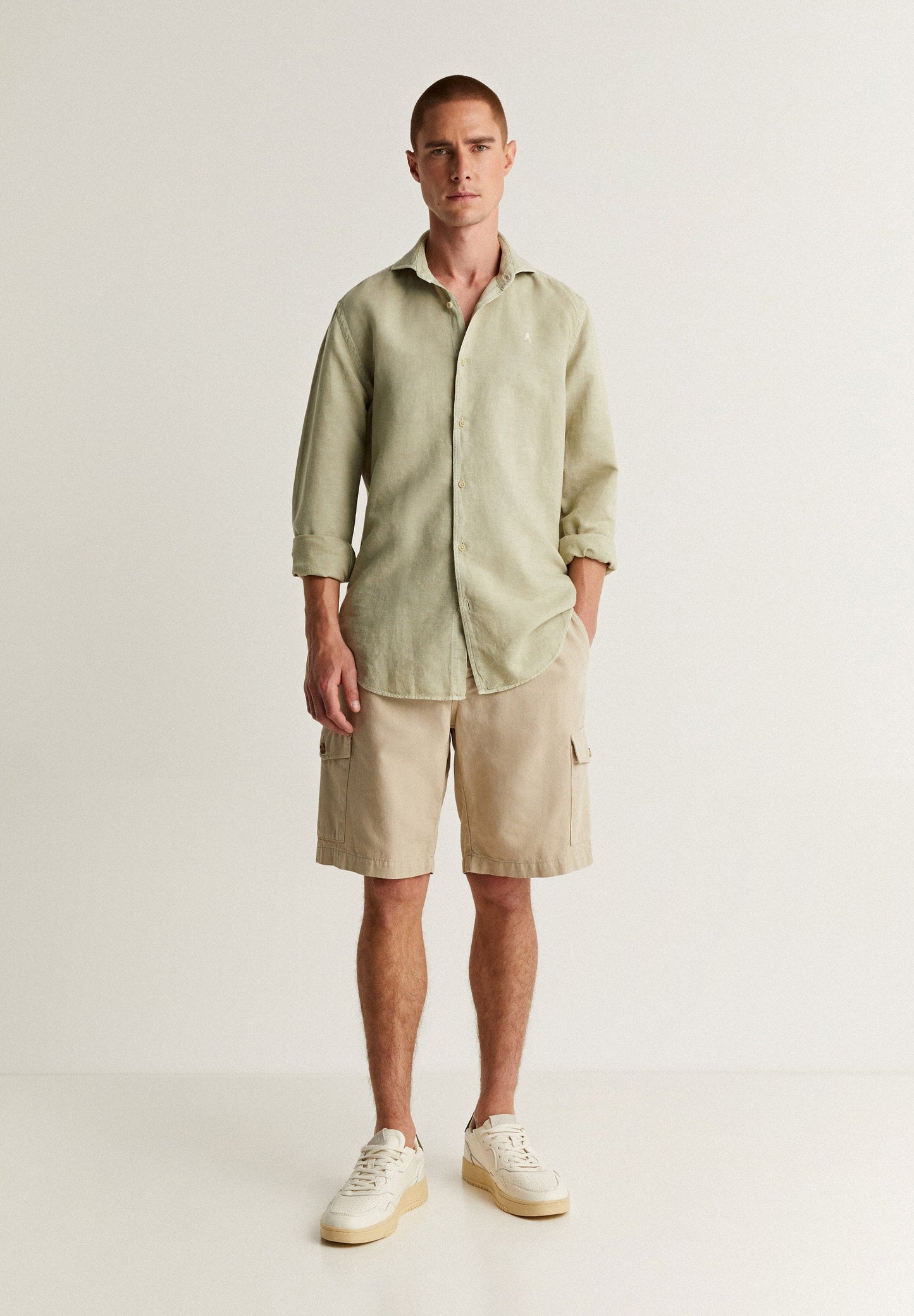 CAMISA LINO CALAVERA